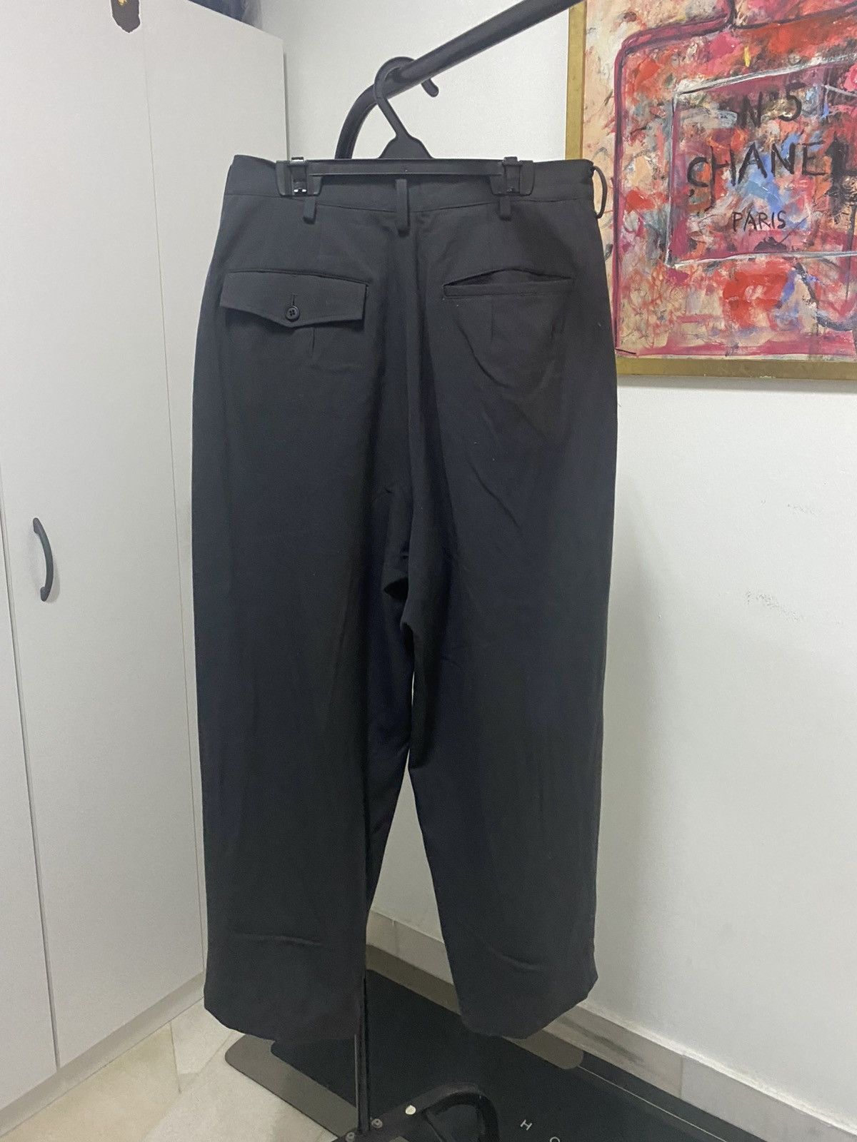Yohji Yamamoto Yohji Yamamoto Wide Leg Black Trousers Size US 28 / EU 44 - 5 Thumbnail