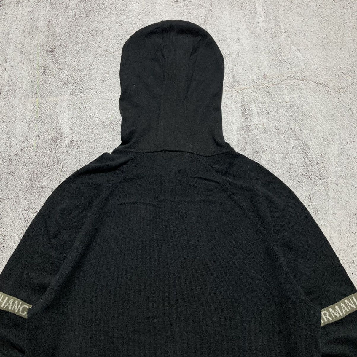 Armani Exchange Armani Exchange Logo Slevee Taped Ziphoodie Black Luxury Size US L / EU 52-54 / 3 - 12 Thumbnail