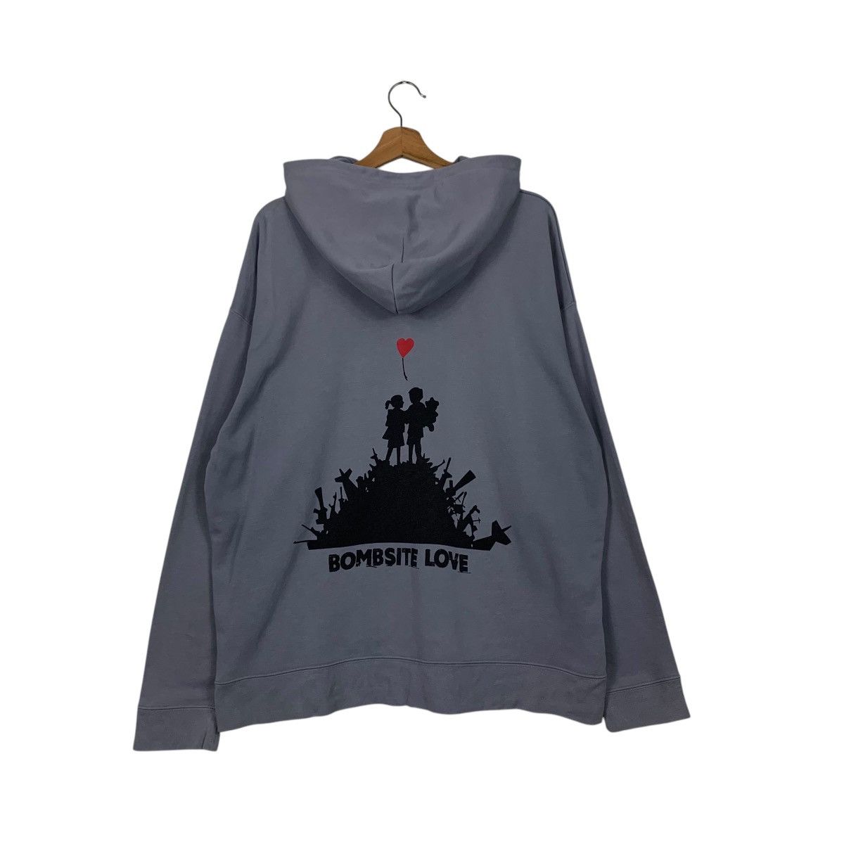 Japanese Brand BRANDALISED Bombsite Love Graphic Pullover Hoodies #2054-C89 Size US XL / EU 56 / 4 - 1 Thumbnail