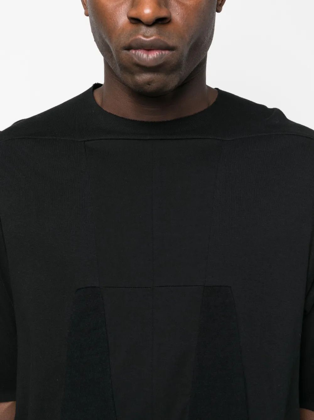 Rick Owens o1y0325 Crewneck T-Shirt in Black Size US M / EU 48-50 / 2 - 2 Thumbnail