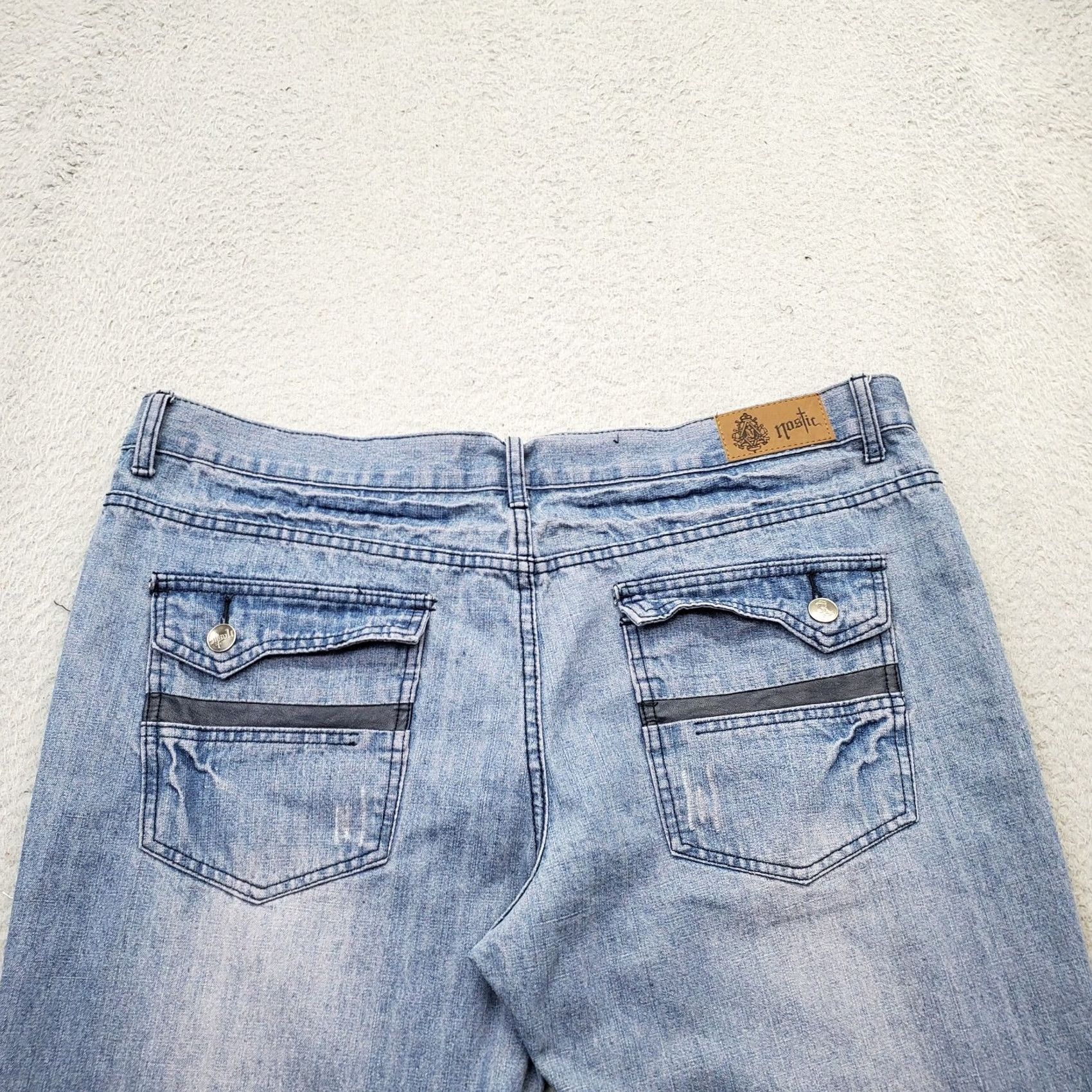 Denime VINTAGE Nostic Jeans Baggy Men Size 42 Navy Denim 5-Pocket Relaxed Mid Rise Comfort Shirt? Size US 42 / EU 58 - 8 Thumbnail