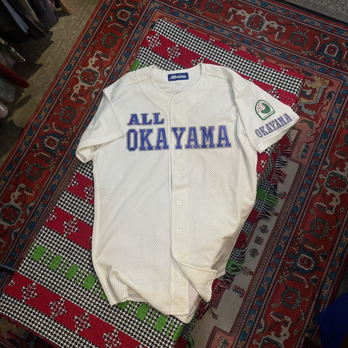 Mizuno Baseball Jersey OKAYAMA Size US XL / EU 56 / 4 - 1 Thumbnail