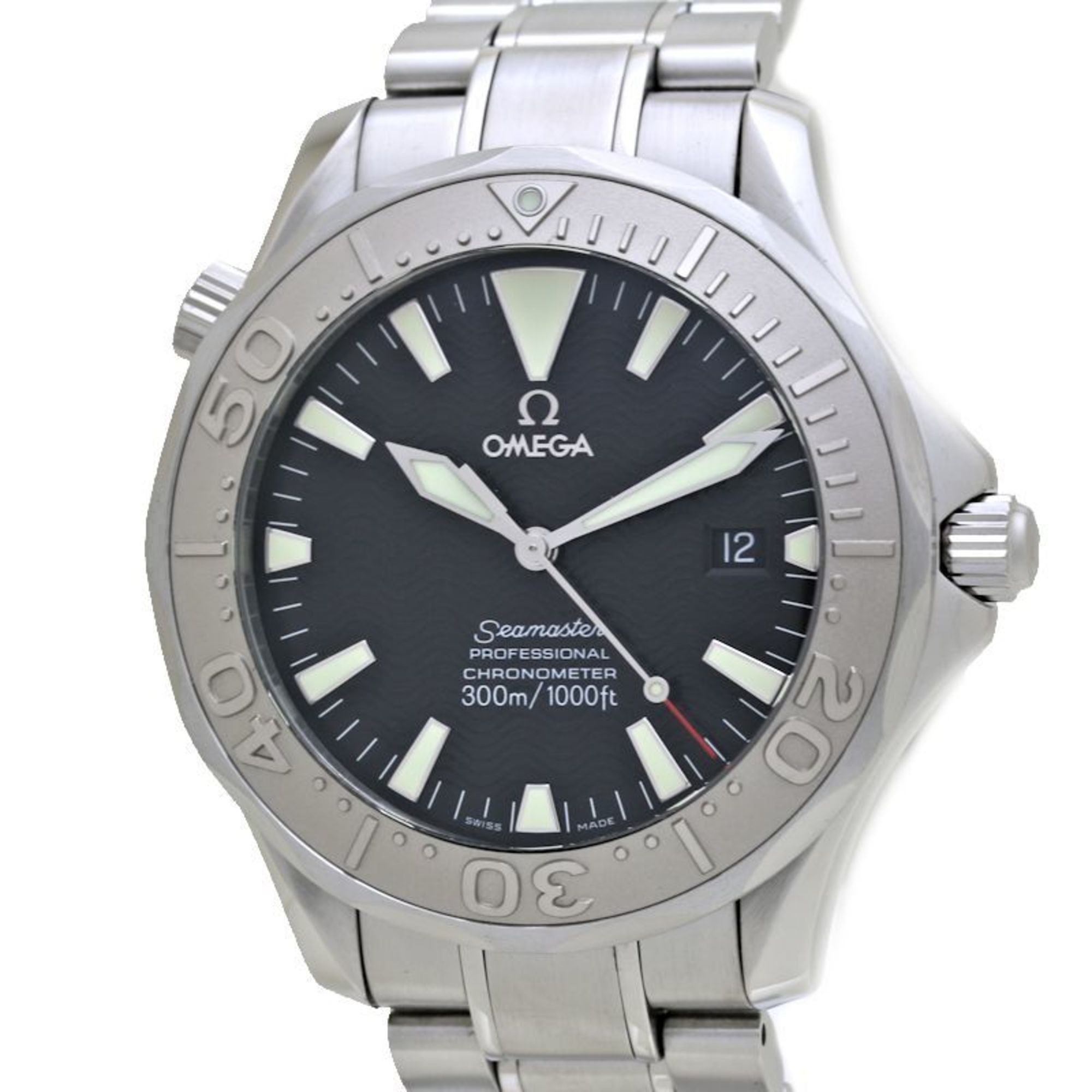 Omega OMEGA Seamaster 300m 2230.50.00 Stainless Steel x K18WG White Gold Men's 39696 Size ONE SIZE - 1 Thumbnail