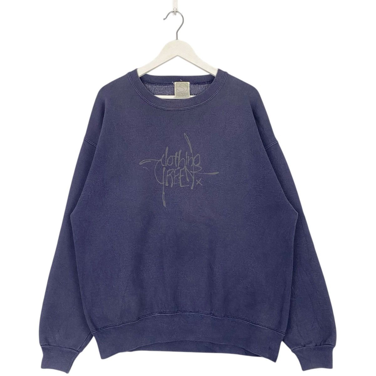 Designer × Vintage Vintage Green Clothing Crewneck Sweatshirt Navy Blue Size US L / EU 52-54 / 3 - 1 Thumbnail