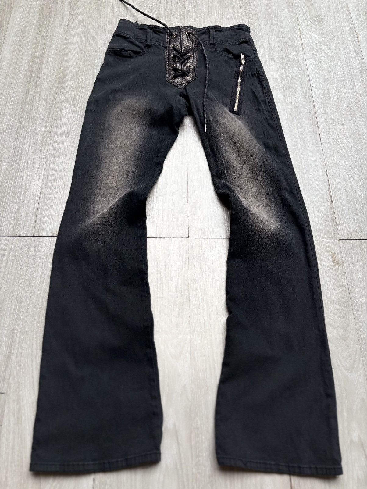 Japanese Brand Algonquins lace up flare pants Size US 26 / EU 42 - 1 Thumbnail