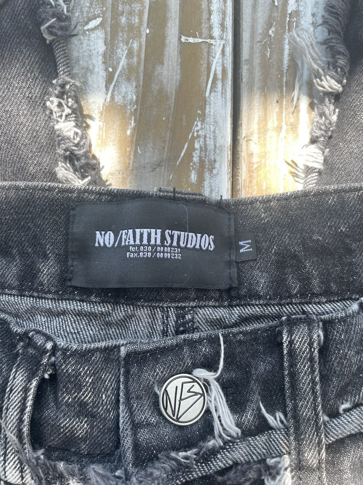No Faith Studios FLARED DENIM 004 PAINTER | Grailed