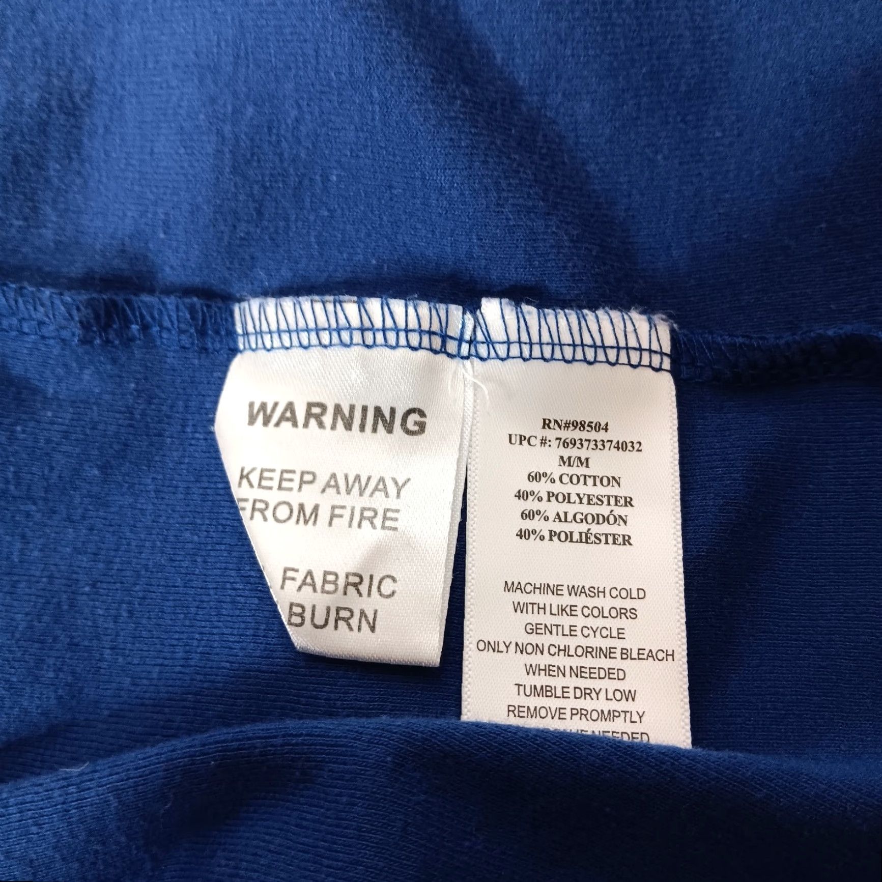 Vintage Lanz of Salzburg Henley Shirt Women Medium Long Sleeve Blue Cotton Blend Button-Up Shirt Size M / US 6-8 / IT 42-44 - 7 Thumbnail