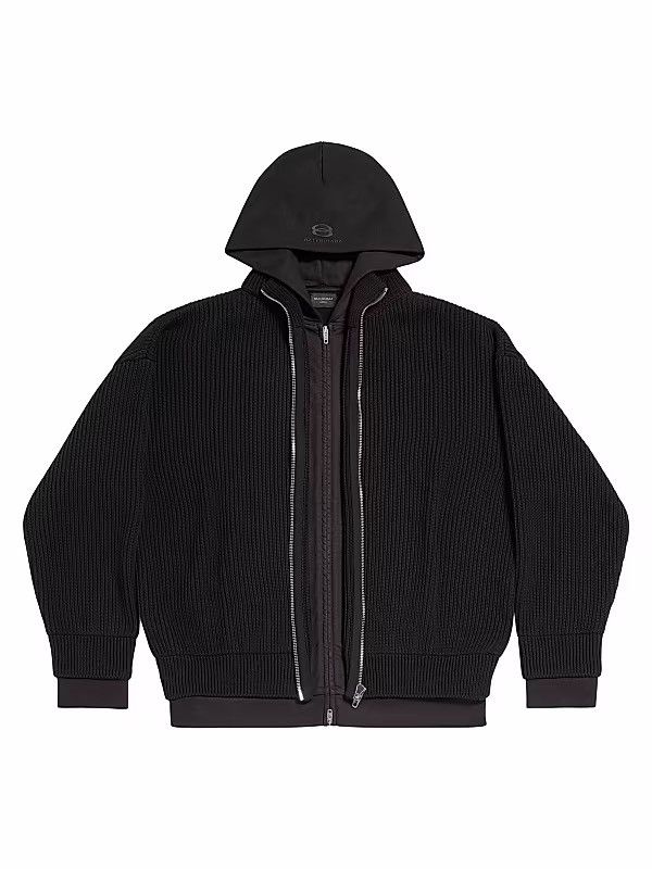 Balenciaga [Sample] 3000$ Spring24 Sample Layered hooded knitwear Size US XL / EU 56 / 4 - 18 Thumbnail