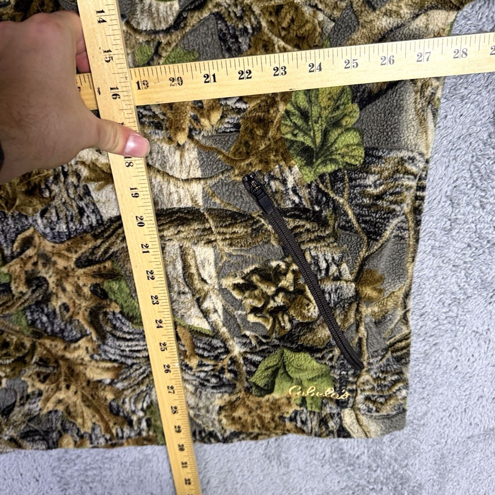 Vintage VINTAGE Cabela's Wind Shear Jacket Mens XL Camouflage 1/2 Zip Berber Seclusion 3D Windproof Size US XL / EU 56 / 4 - 6 Thumbnail