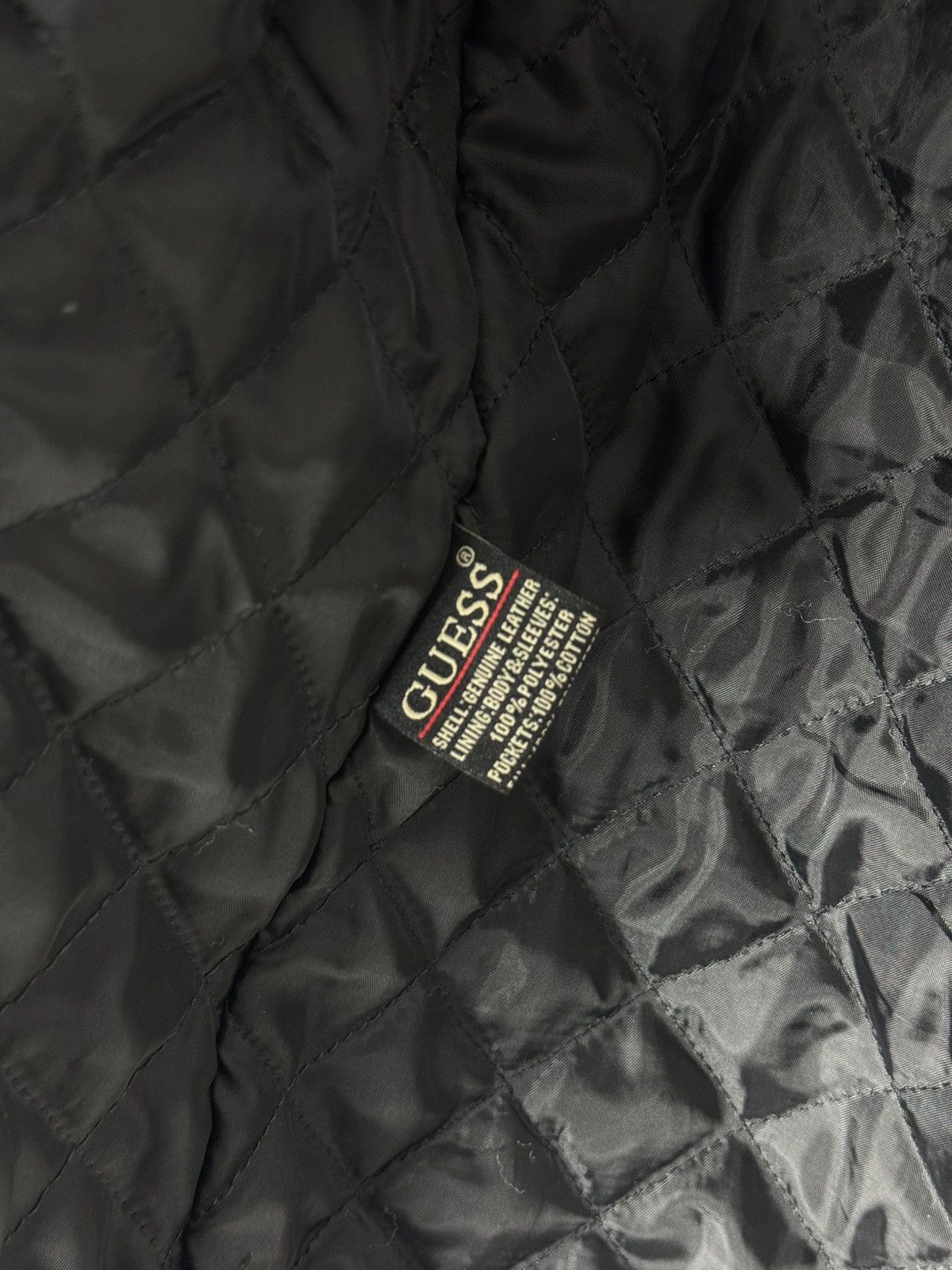 Guess Y2K Distressed Guess Bike Leather Jacket Size US M / EU 48-50 / 2 - 14 Thumbnail