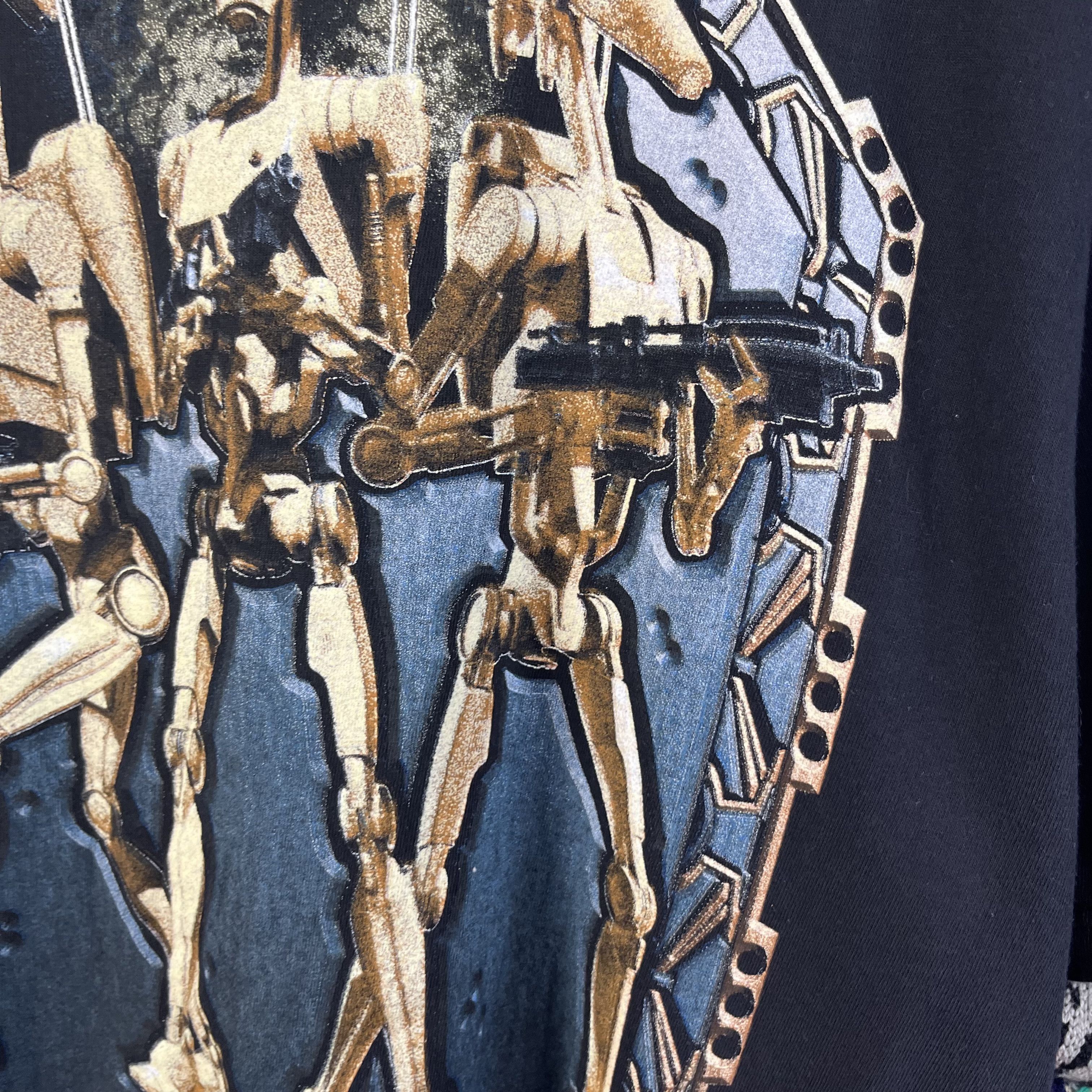 Star Wars VINTAGE 90s STAR WARS EPISODE 1 : BATTLE DROIDS T-SHIRT TEE Size US XL / EU 56 / 4 - 9 Thumbnail