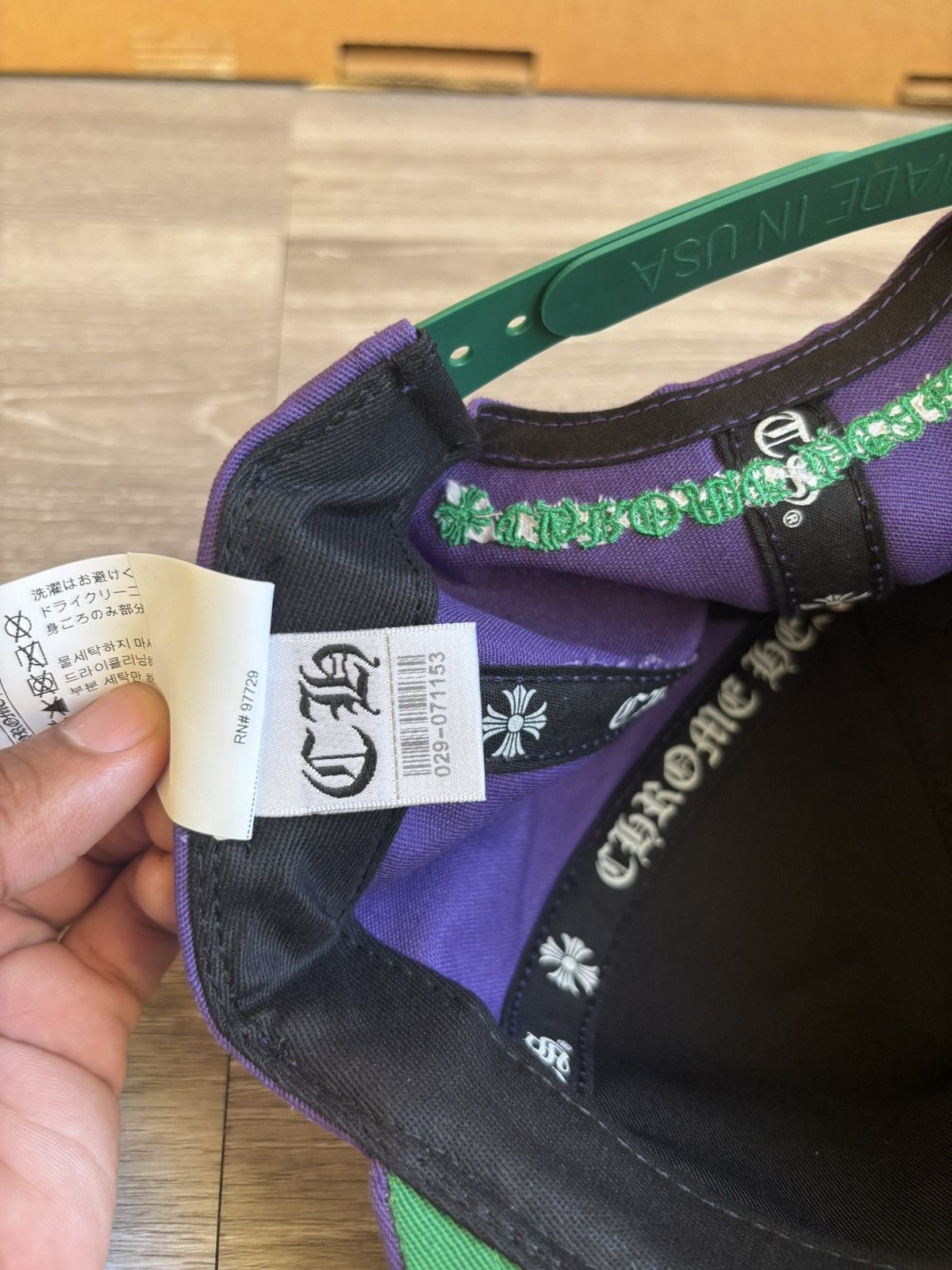 Chrome Hearts Chrome Hearts CH Baseball Cap Purple/Green Snapback Hat Size ONE SIZE - 13 Thumbnail
