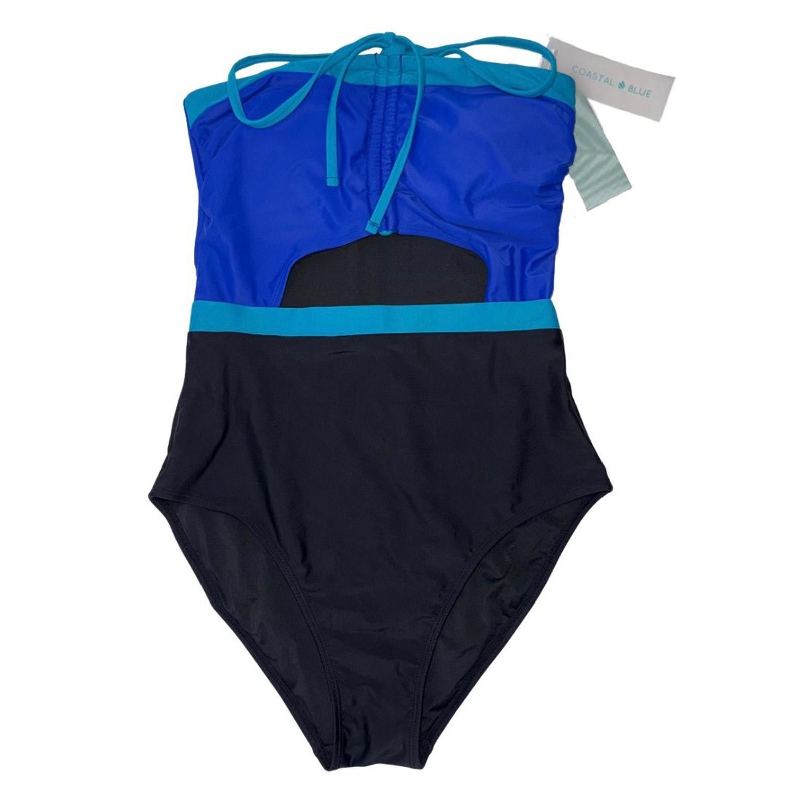 Other NWT Coastal Blue Womens One-Piece Strap Swimsuit Size ONE SIZE - 1 Thumbnail