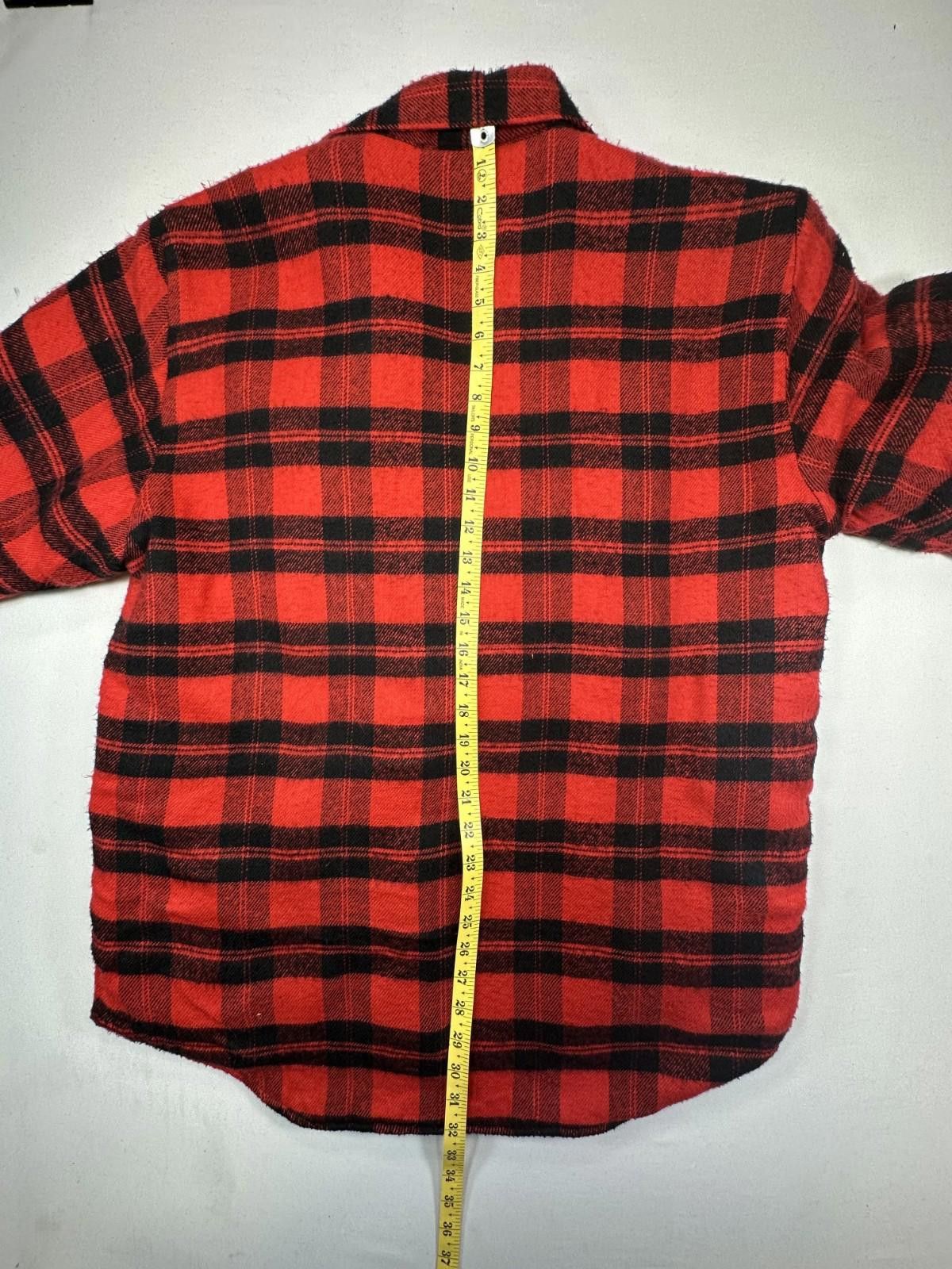 Sears Sears Vintage Plaid Flannel Lined Coat Red Mens Large Size US L / EU 52-54 / 3 - 5 Thumbnail