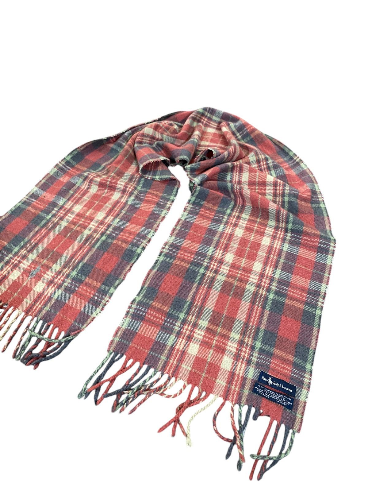 Polo Ralph Lauren × RRL Ralph Lauren × Ralph Lauren Vintage Polo Ralph Lauren Plaid Scarf OS Size Size ONE SIZE - 4 Thumbnail