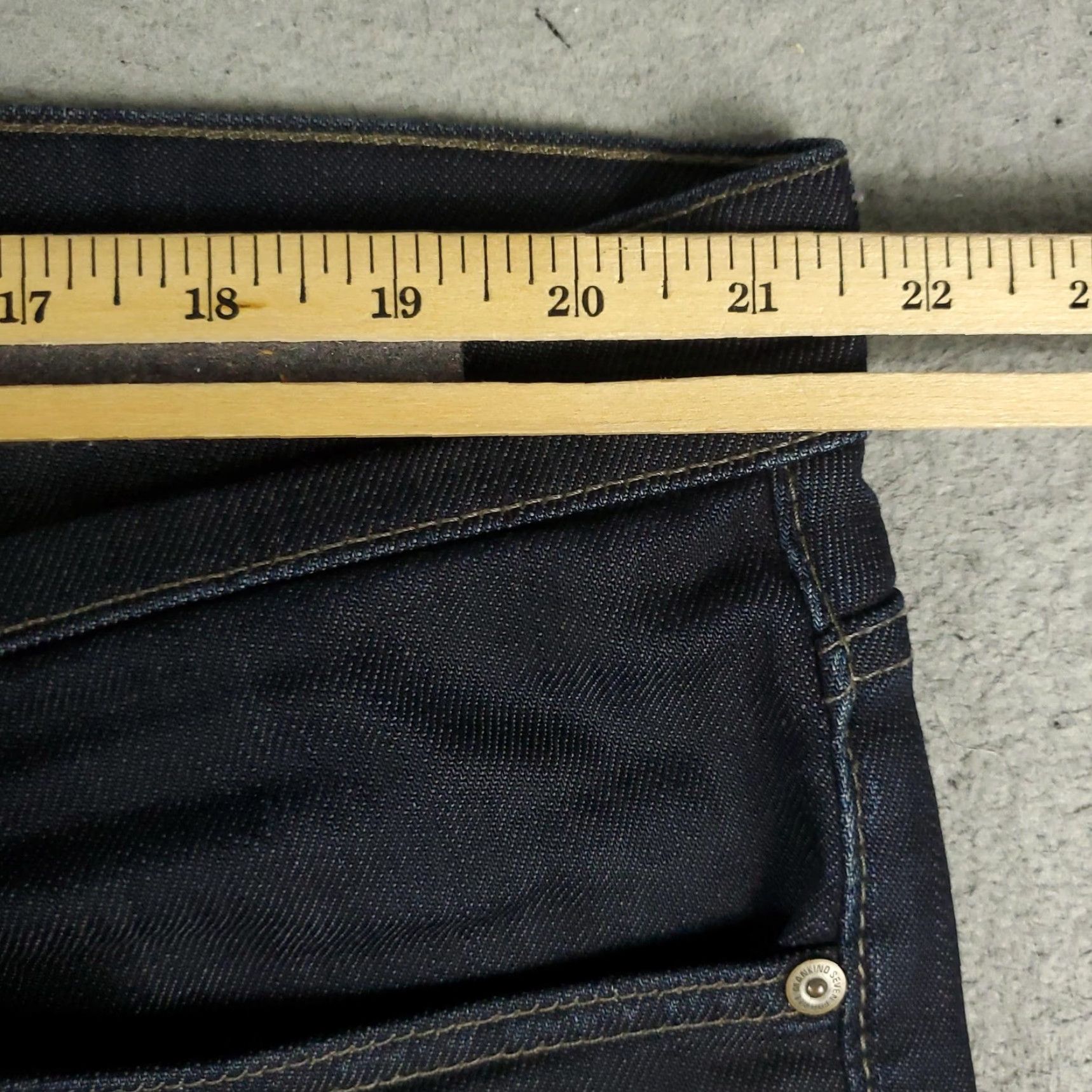 7 For All Mankind VINTAGE 7 For All Mankind Jeans Mens Regular Fit Skinny Denim Pants 40x34 Dark Wash Blue Size US 40 / EU 56 - 4 Thumbnail