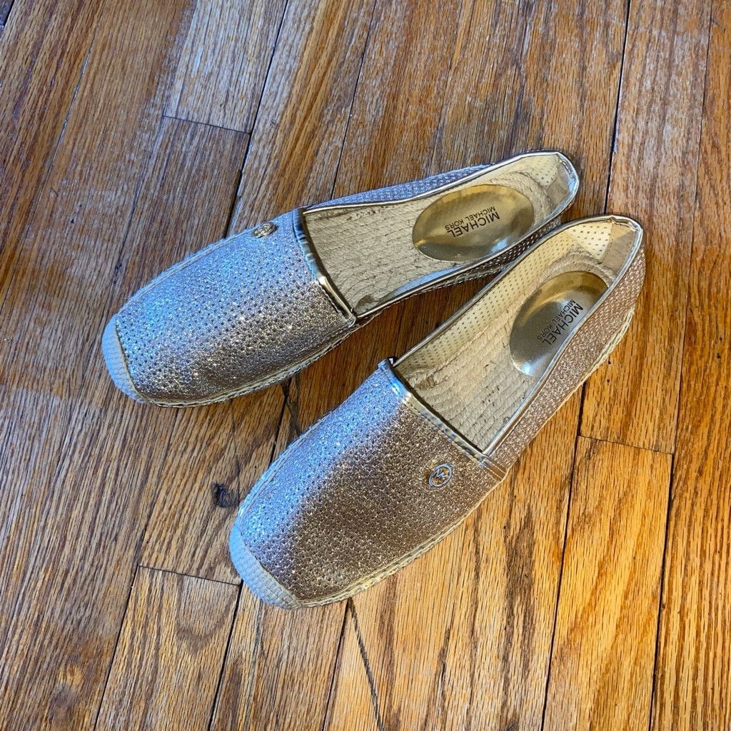 Michael Kors Michael Kors 10M Kendrick Glitter Mesh Espadrille Flats Size US 10 / IT 40 - 1 Thumbnail