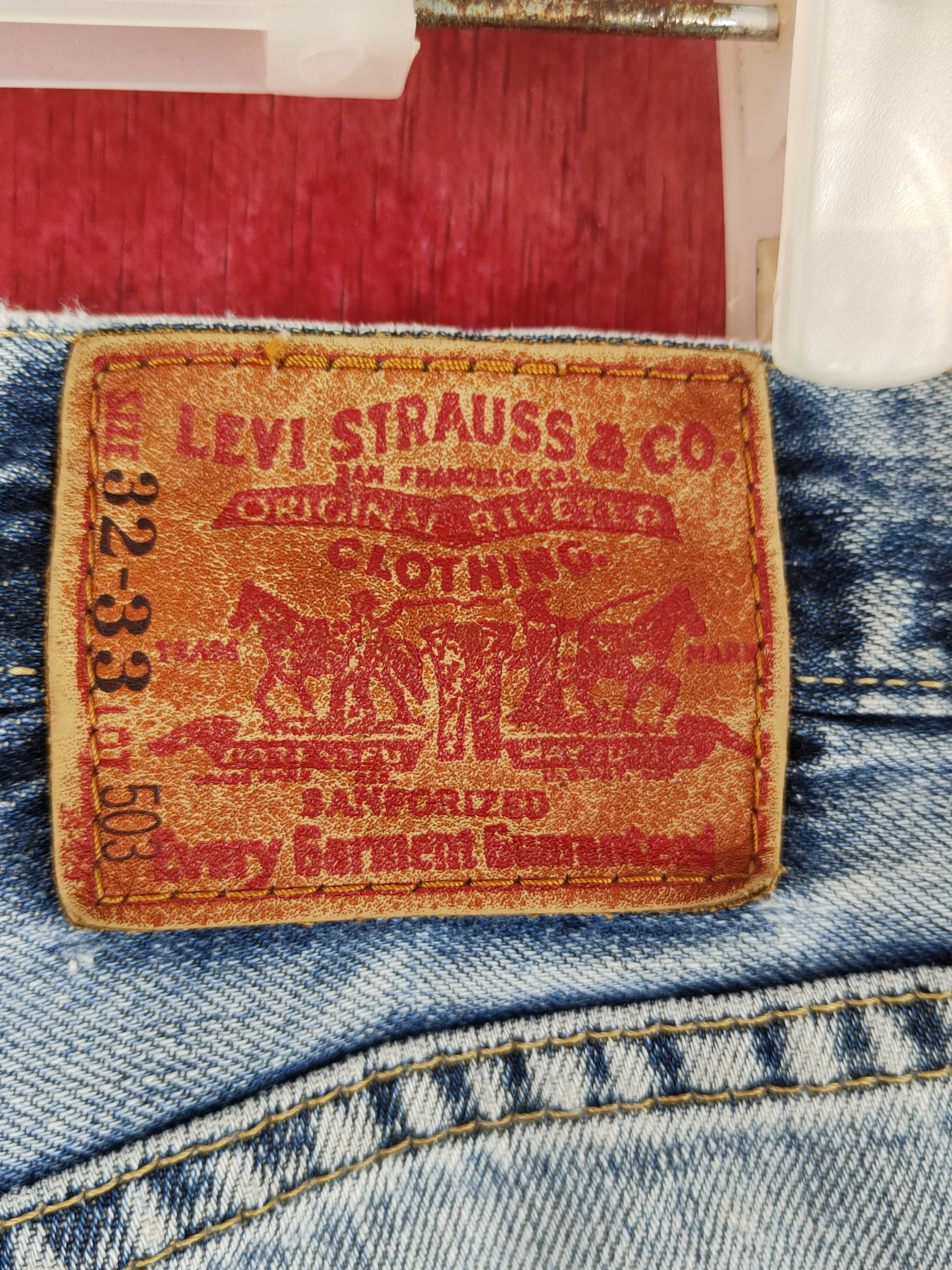 Levi's DL Levi's Blue Faded Distressed Ripped Jeans #S1853 Size US 32 / EU 48 - 8 Thumbnail