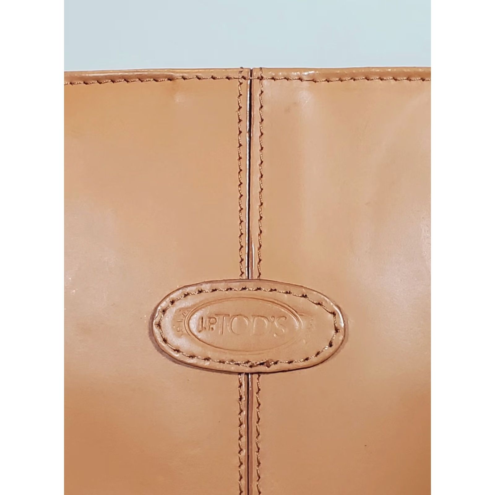 Vintage VINTAGE Tod's Small Tote Handbag Smooth Light Brown Leather Womens Tote Bag Size ONE SIZE - 7 Thumbnail