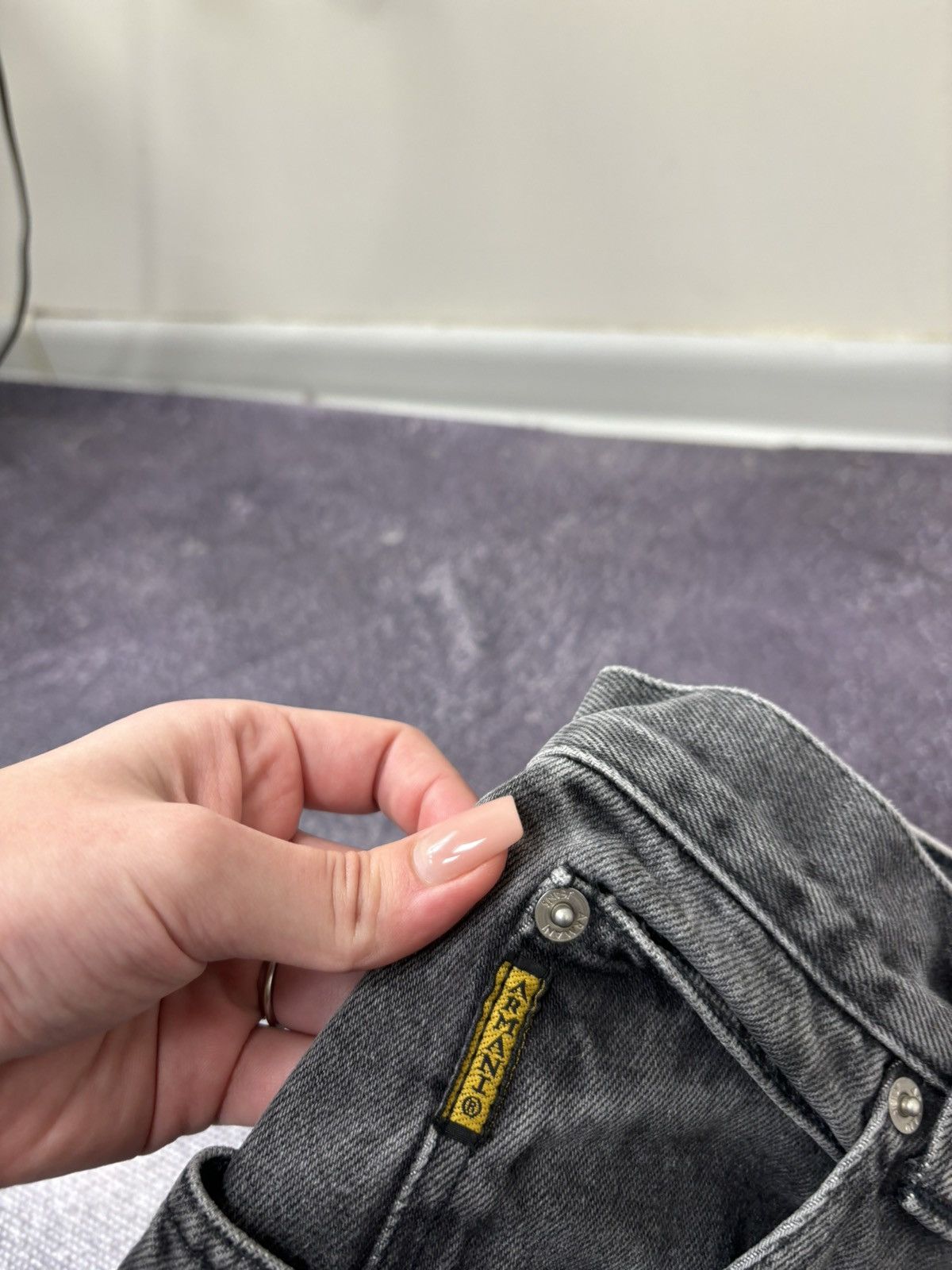 Armani Vintage Armani Jeans 90s Gray Luxury Denim Skinny Jeans Size US 28 / EU 44 - 14 Thumbnail