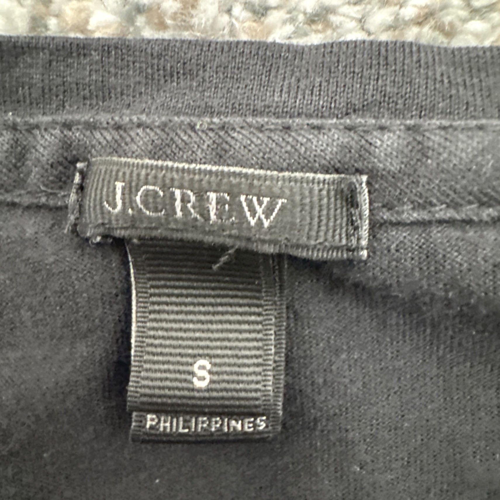 J.Crew J.CREW Top Small Eyelet Cutout Lace Blouse 3/4 Sleeve Black S Women Casual Office 60s Bohemian Classic Romantic Size S / US 4 / IT 40 - 6 Thumbnail
