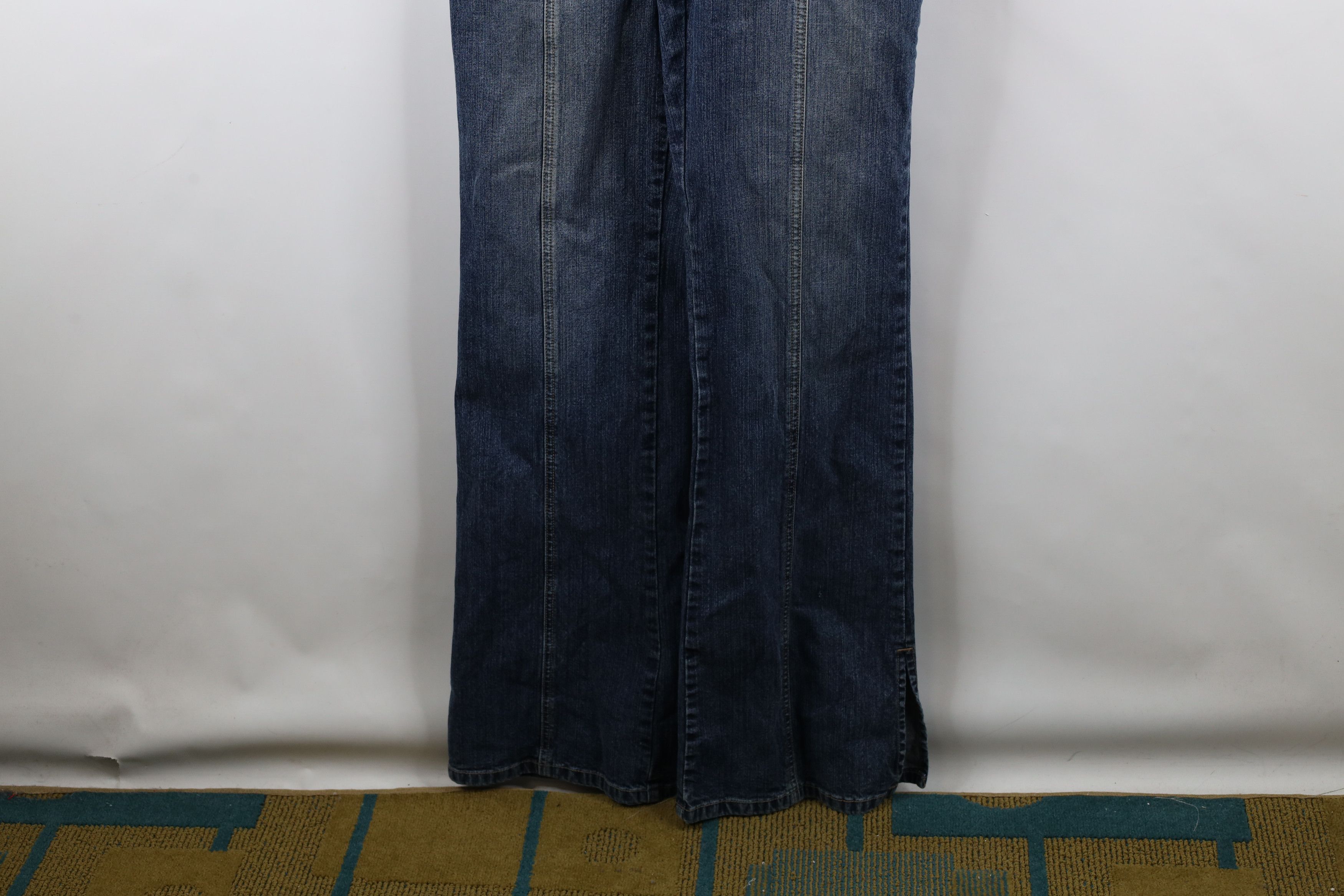 Guess × Vintage Vintage 90s Y2K Guess Flared Denim Jumpsuit Coveralls Size 28" / US 6 / IT 42 - 5 Thumbnail