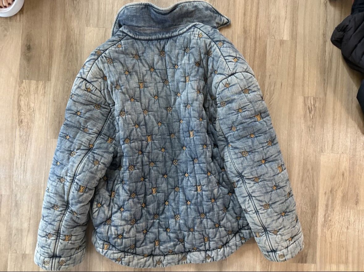 Louis Vuitton Louis Vuitton Padded Denim Monogram Down Jacket Size US XXL / EU 58 / 5 - 2 Thumbnail