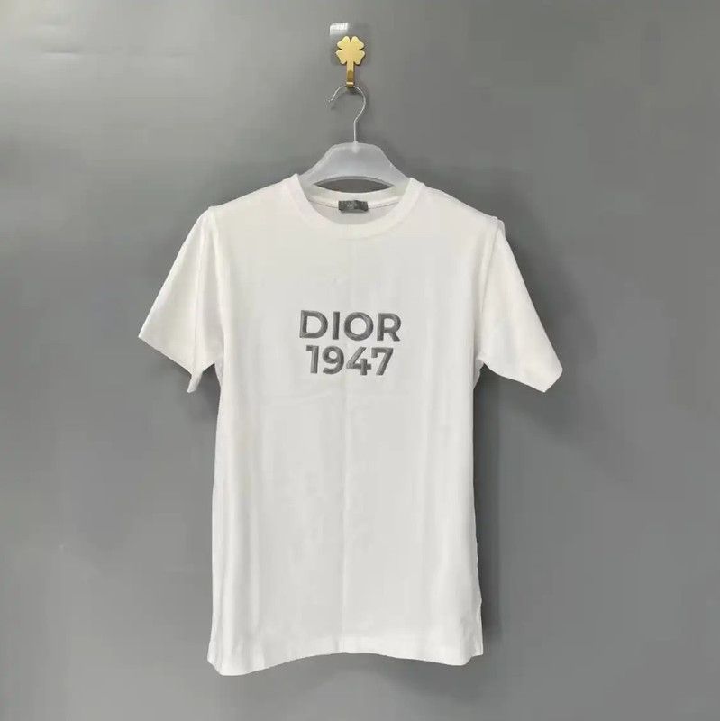 Dior Dior Men's Cotton T-Shirt with 1947 Logo 0089 Size US XS / EU 42 / 0 - 1 Thumbnail