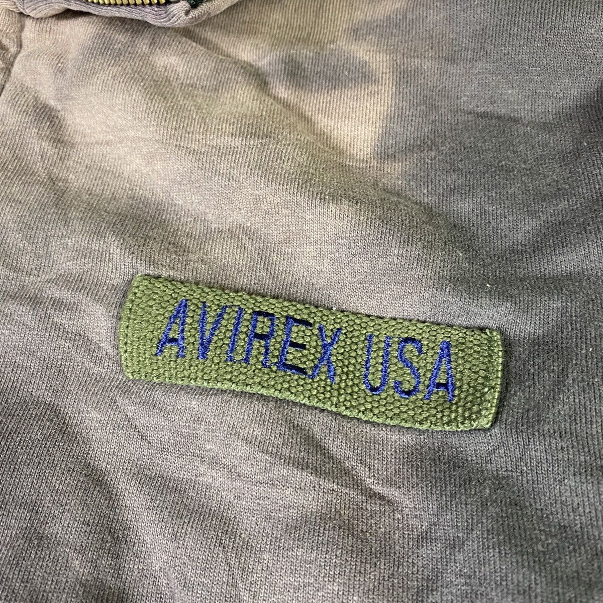 Avirex Vintage Faded Avirex Zipper Sweater Size US XL / EU 56 / 4 - 5 Thumbnail
