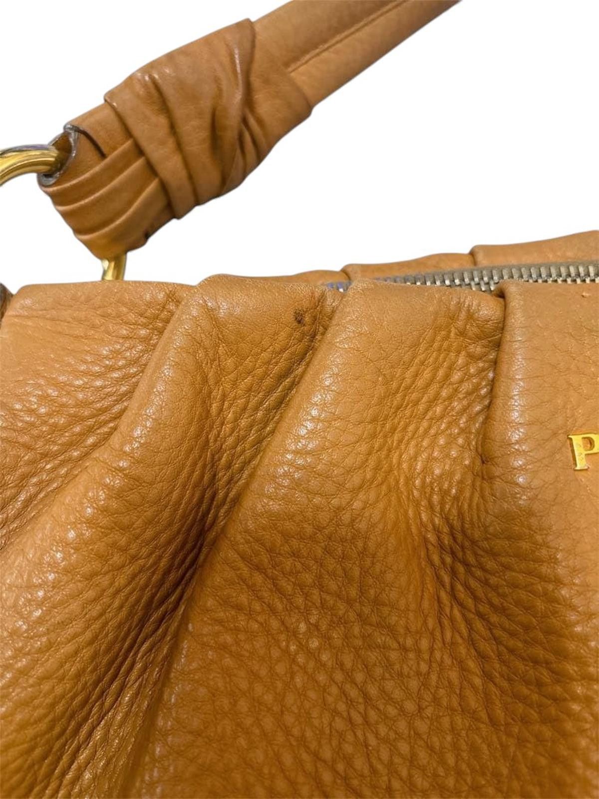 Prada Prada - Brown Leather Handbag Size ONE SIZE - 6 Thumbnail