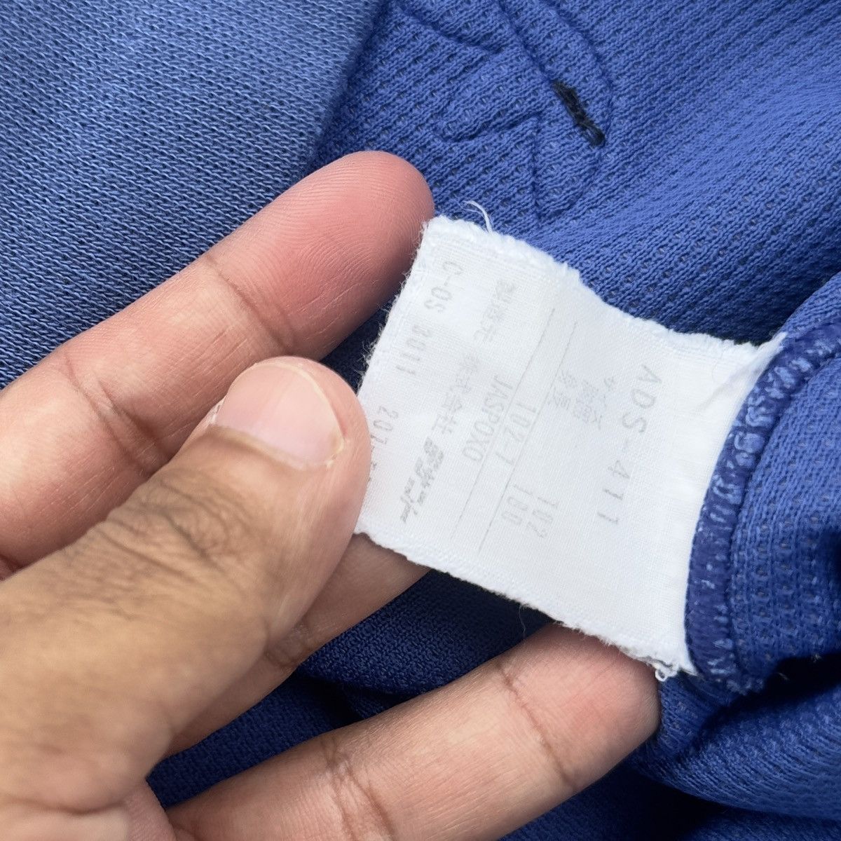 Adidas VINTAGE ADIDAS DESCENTE 3-STRIPES RUGBY SHIRT 1980s BLUE Size US L / EU 52-54 / 3 - 15 Thumbnail