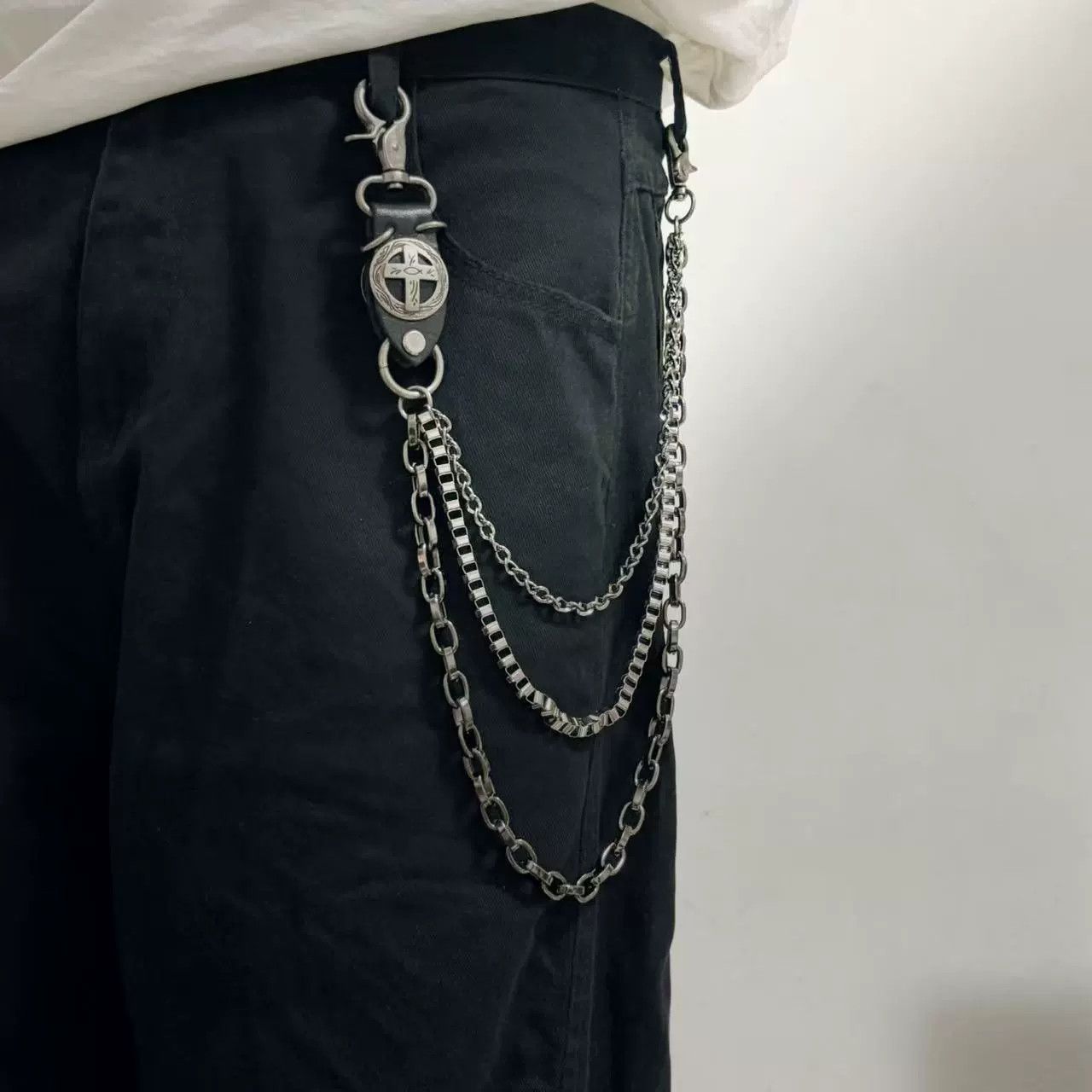 Vintage Retro hip-hop punk style jeans waist chain Size ONE SIZE - 1 Thumbnail