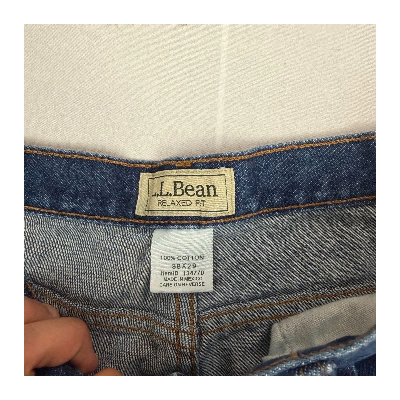 L.L. Bean L.L. Bean Blue Jeans Straight Leg Denim Classic Casual Mens Size US 38 / EU 54 - 6 Thumbnail