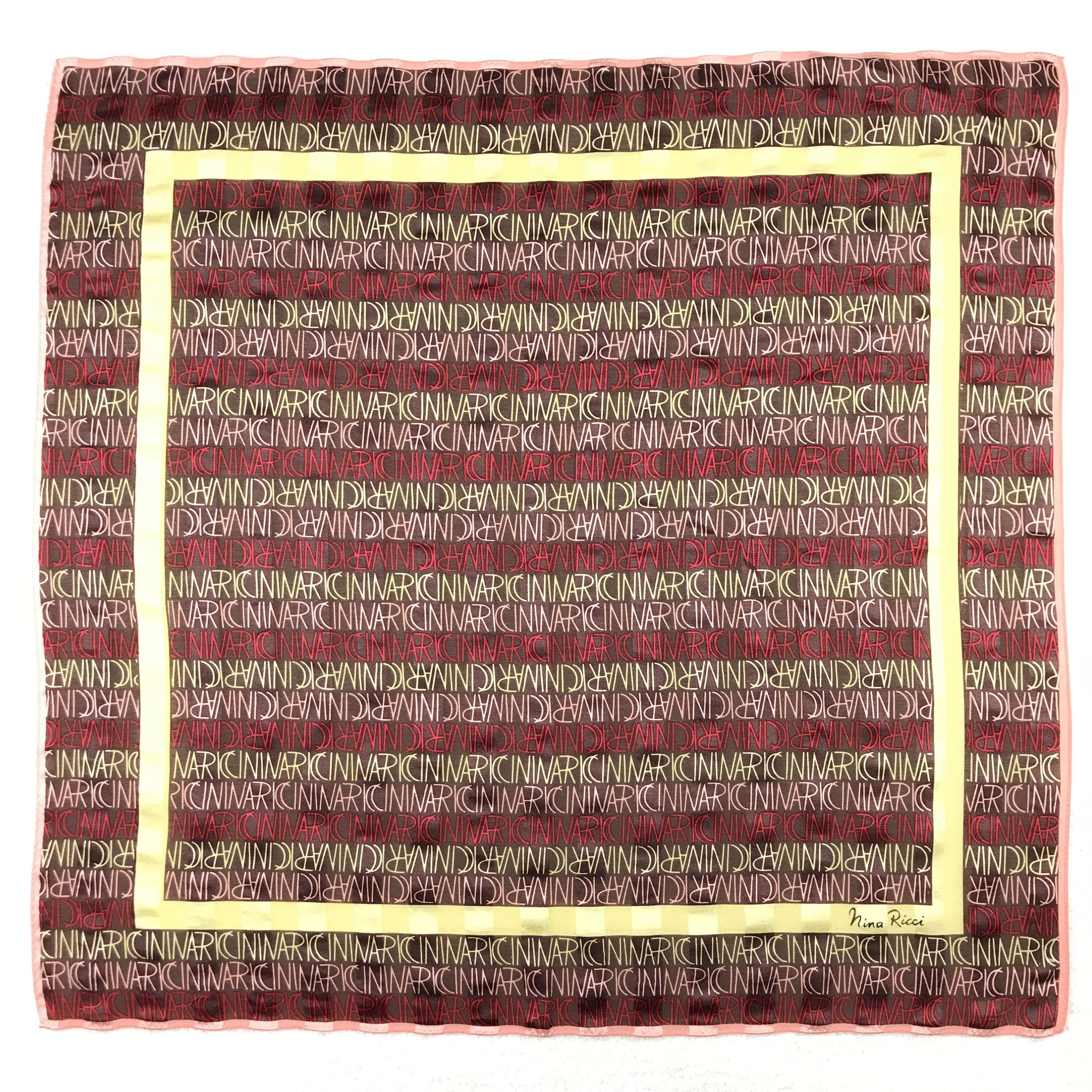 Designer × Japanese Brand × Vintage Vintage Nina Ricci Bandana Neckerchief Handkerchief Size ONE SIZE - 1 Thumbnail