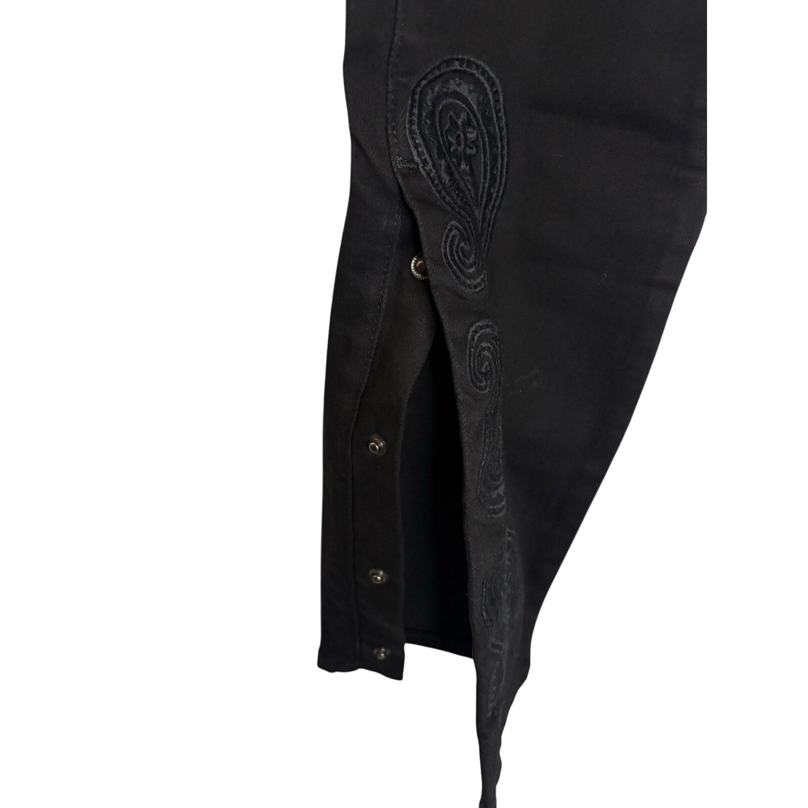 Other THRT Black Paisley Embroidered Skinny Jeans NWT, SZ 30 Size US 30 / EU 46 - 6 Thumbnail