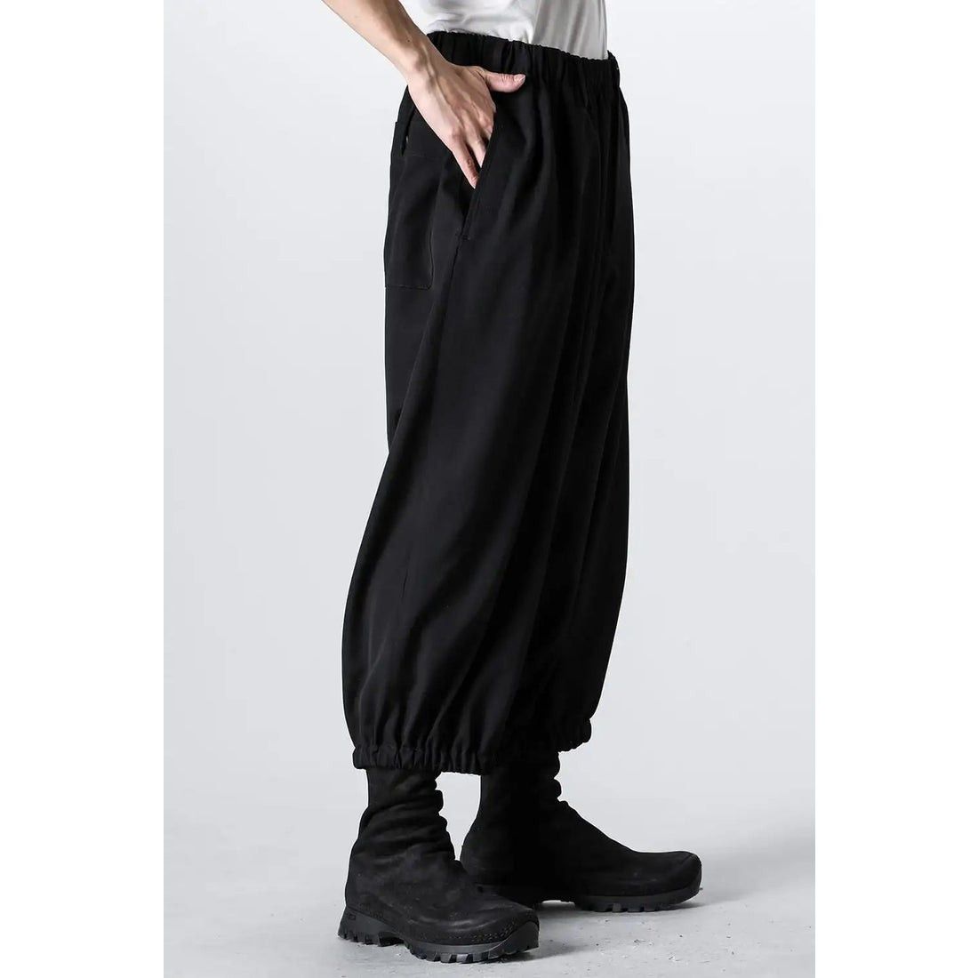Yohji Yamamoto Yohji Yamamoto Pour Homme - Gathered 9 Part Length Pants Size US 30 / EU 46 - 5 Thumbnail