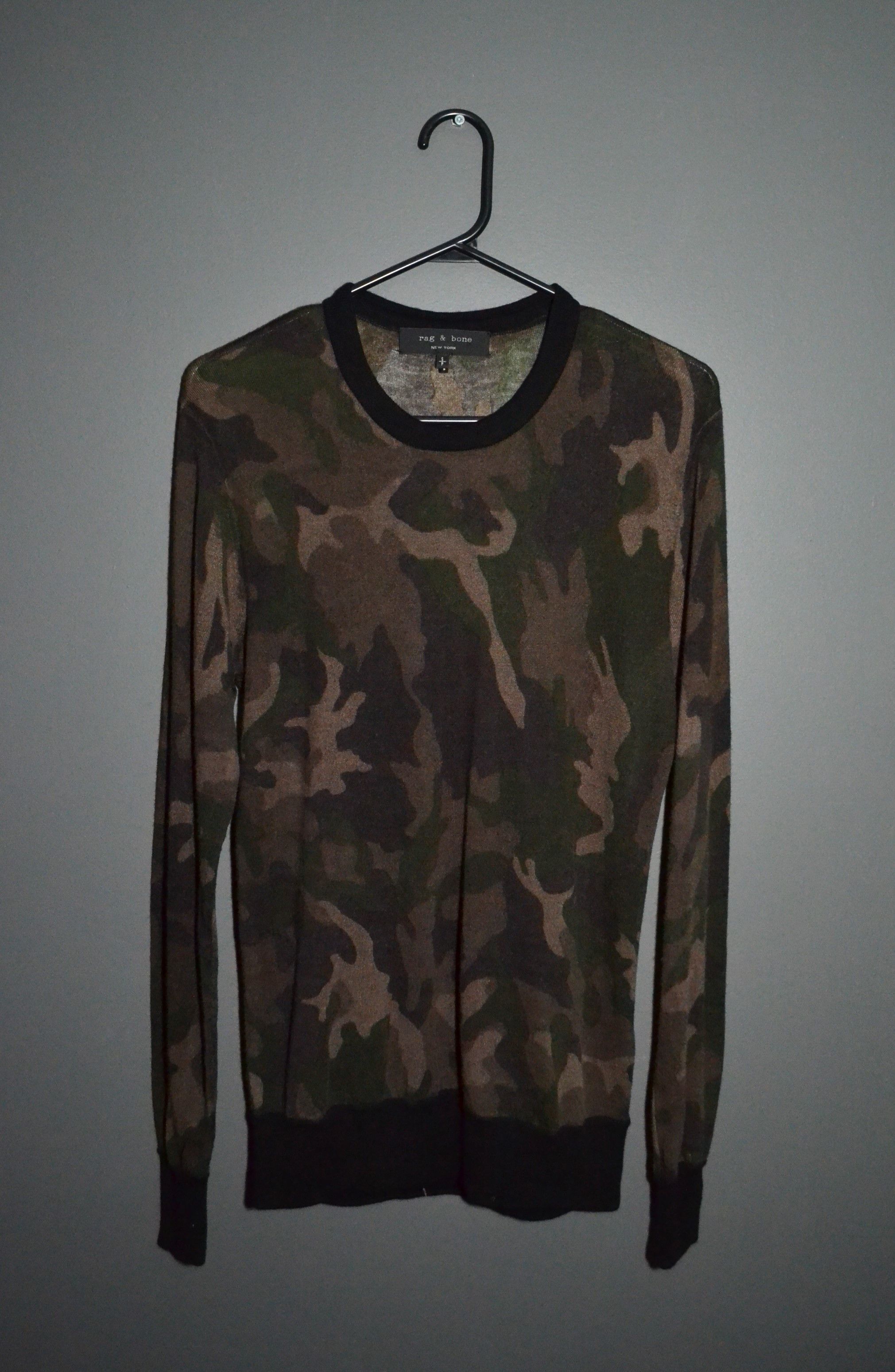 Rag & Bone Rag & Bone Thin Wool Camouflage Camo Sweater S Jumper Size US S / EU 44-46 / 1 - 1 Thumbnail
