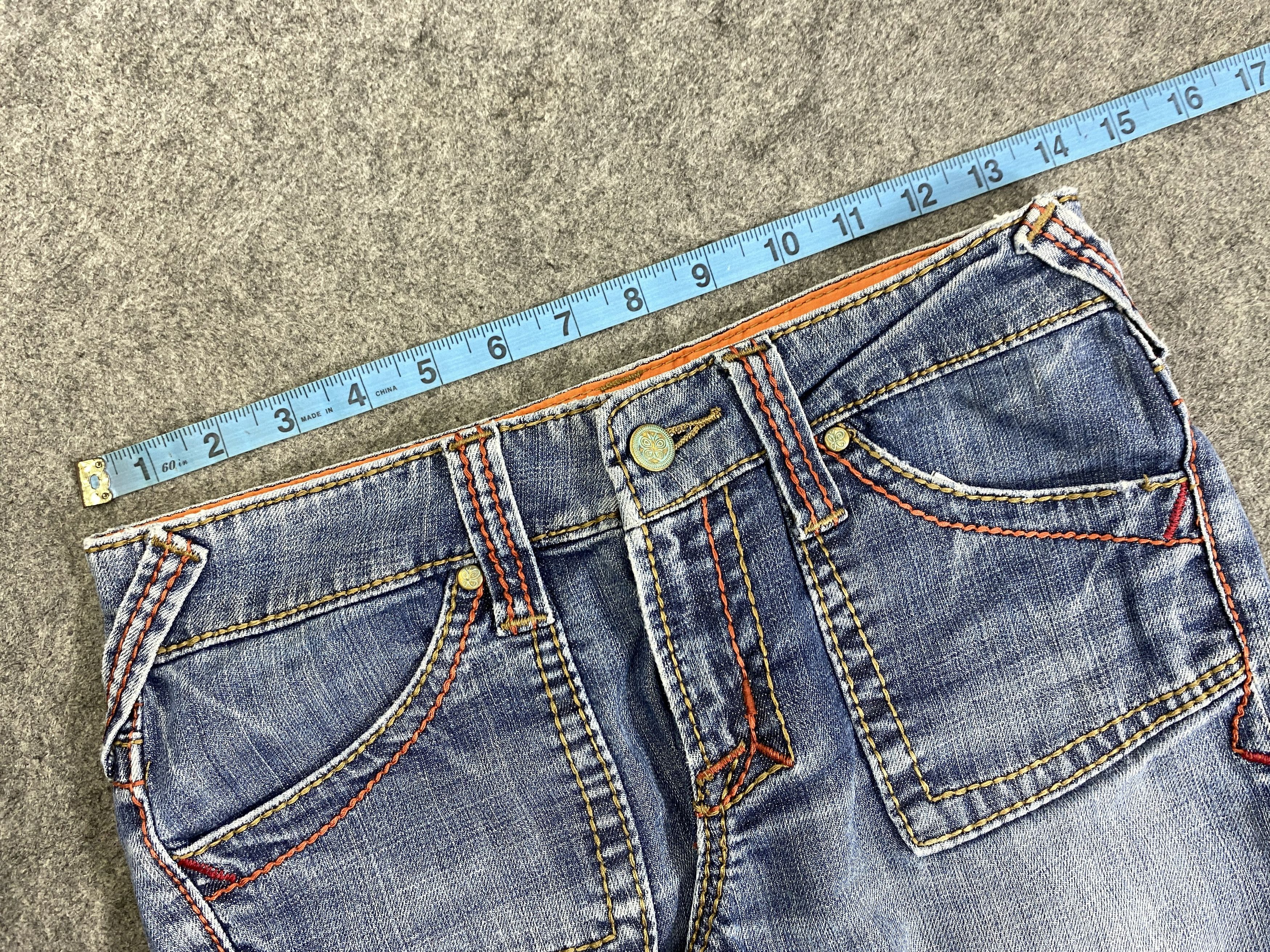 Japanese Brand Faded Blue Vintage ikka Flare Jeans 28x29.5 - JN3241 Size US 28 / EU 44 - 5 Thumbnail