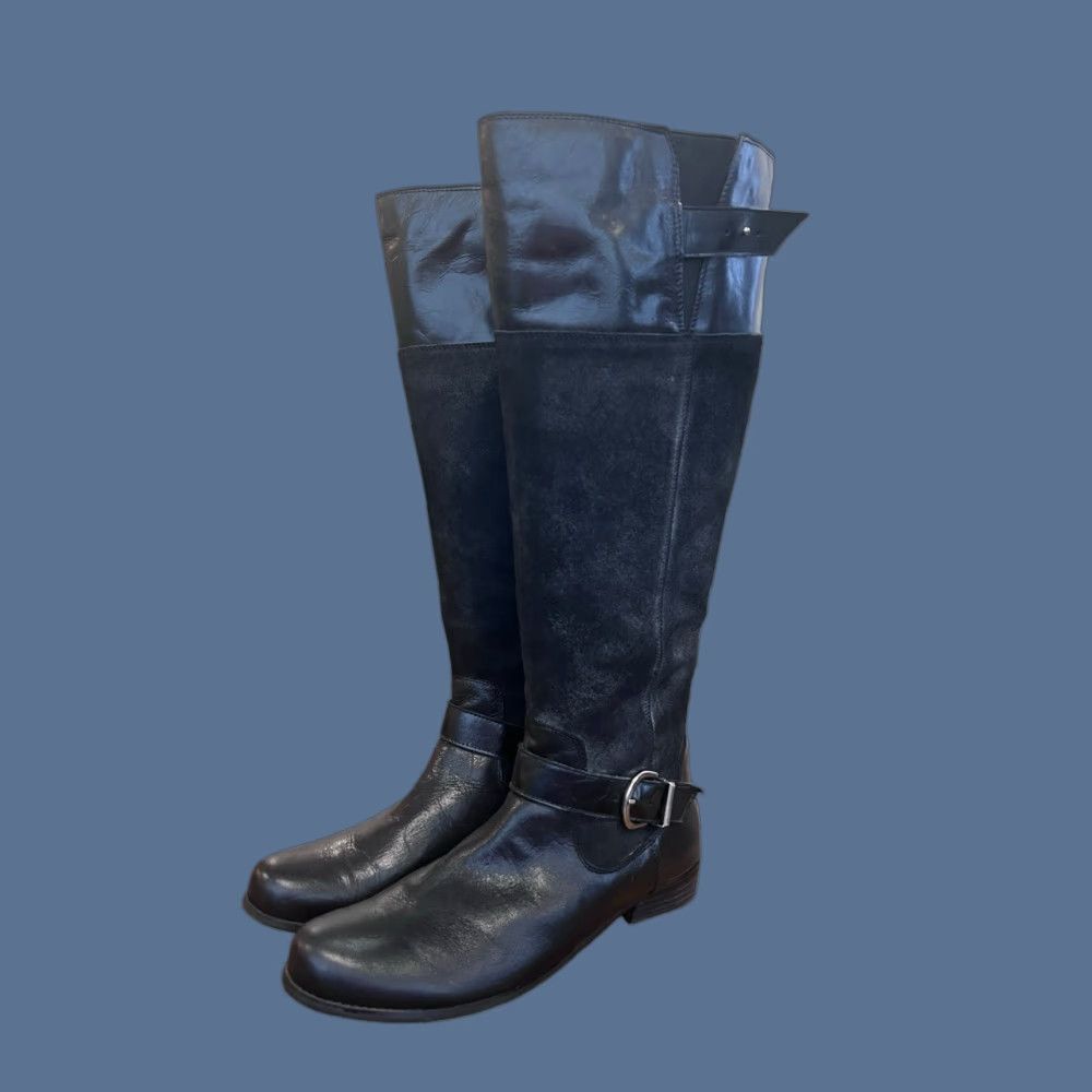 Talbots San Jacinto Company Womens Boots Flat Tall Leather Black Riding Boot Size 10.5 M Size US 11 / IT 41 - 1 Thumbnail