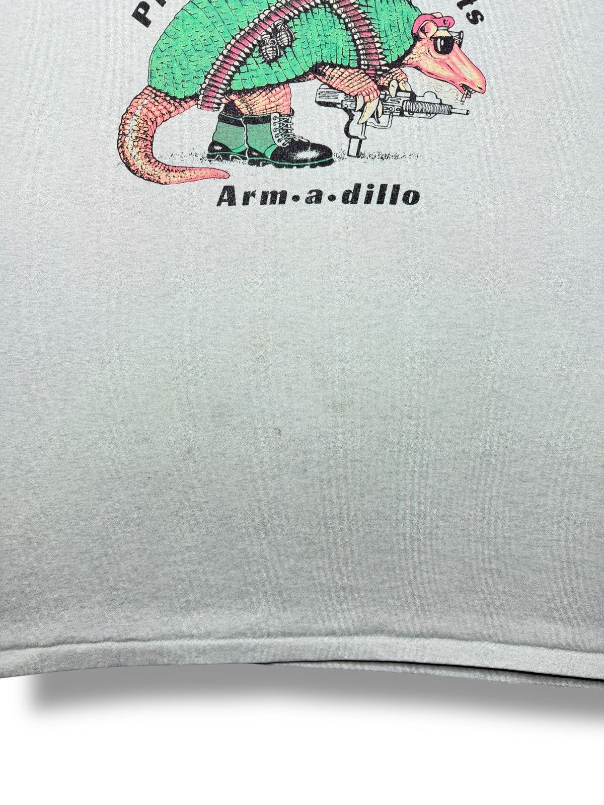 Vintage Vintage Faded Mint Green 80's Armadillo Gun Political Shirt Size US XXL / EU 58 / 5 - 3 Thumbnail