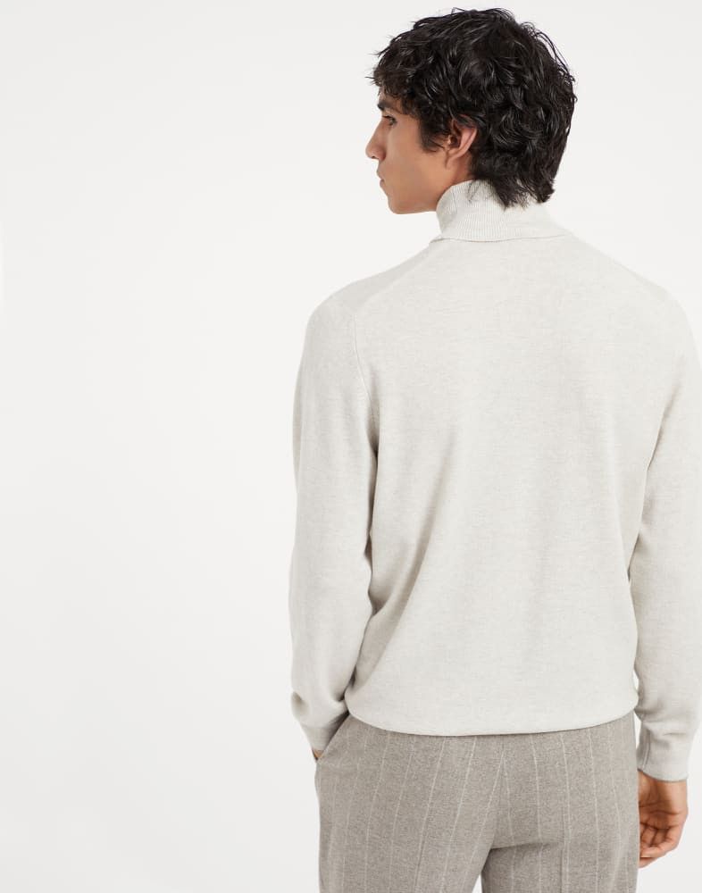 Brunello Cucinelli o1w1db10825 Cashmere Turtleneck in Grey Size US L / EU 52-54 / 3 - 4 Thumbnail