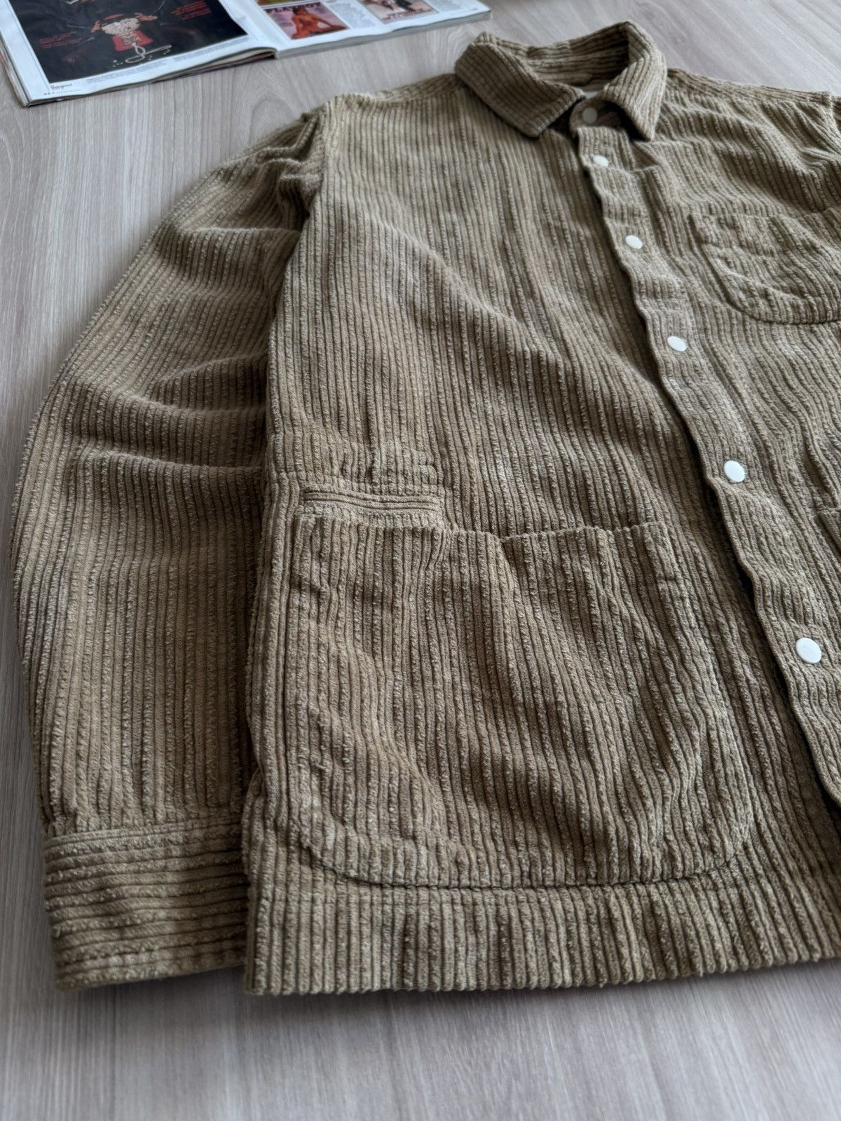 Folk Vintage Folk Corduroy Shirt Pocket Jacket Japanese Style Size US S / EU 44-46 / 1 - 7 Thumbnail