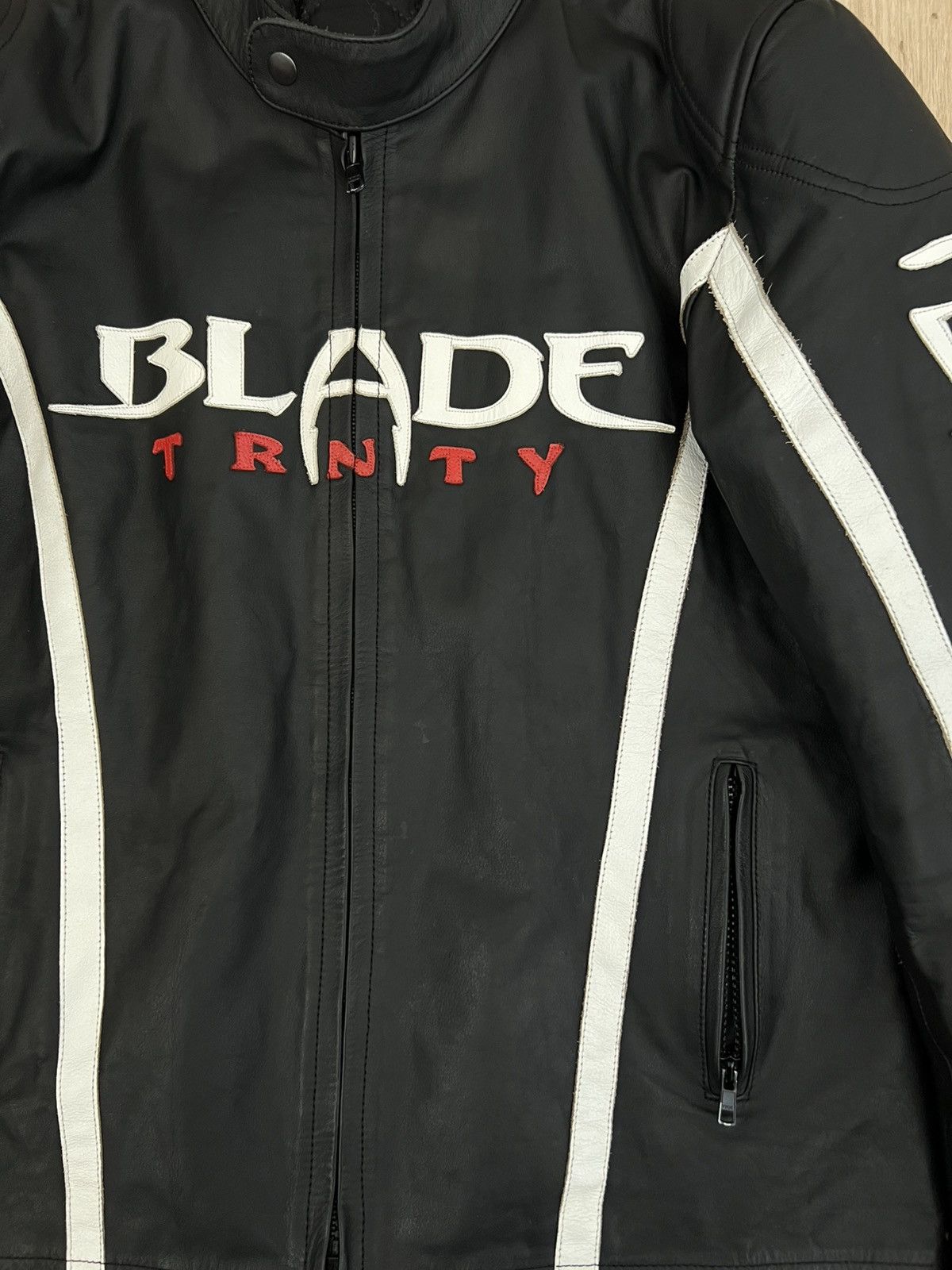 Other Vintage Blade trinity black leather jacket Size US L / EU 52-54 / 3 - 4 Thumbnail