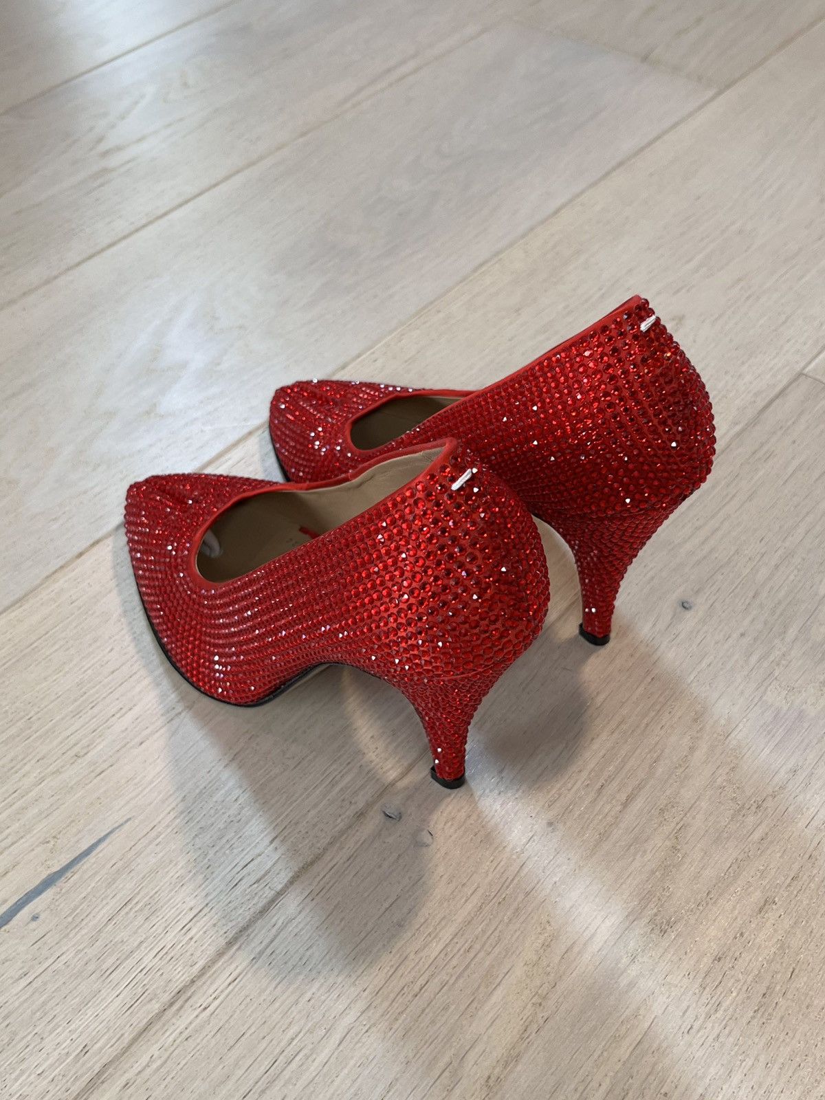 Maison Margiela Maison Margiela Tabi 110mm rhinestone-embellished pumps Size US 9 / IT 39 - 4 Thumbnail