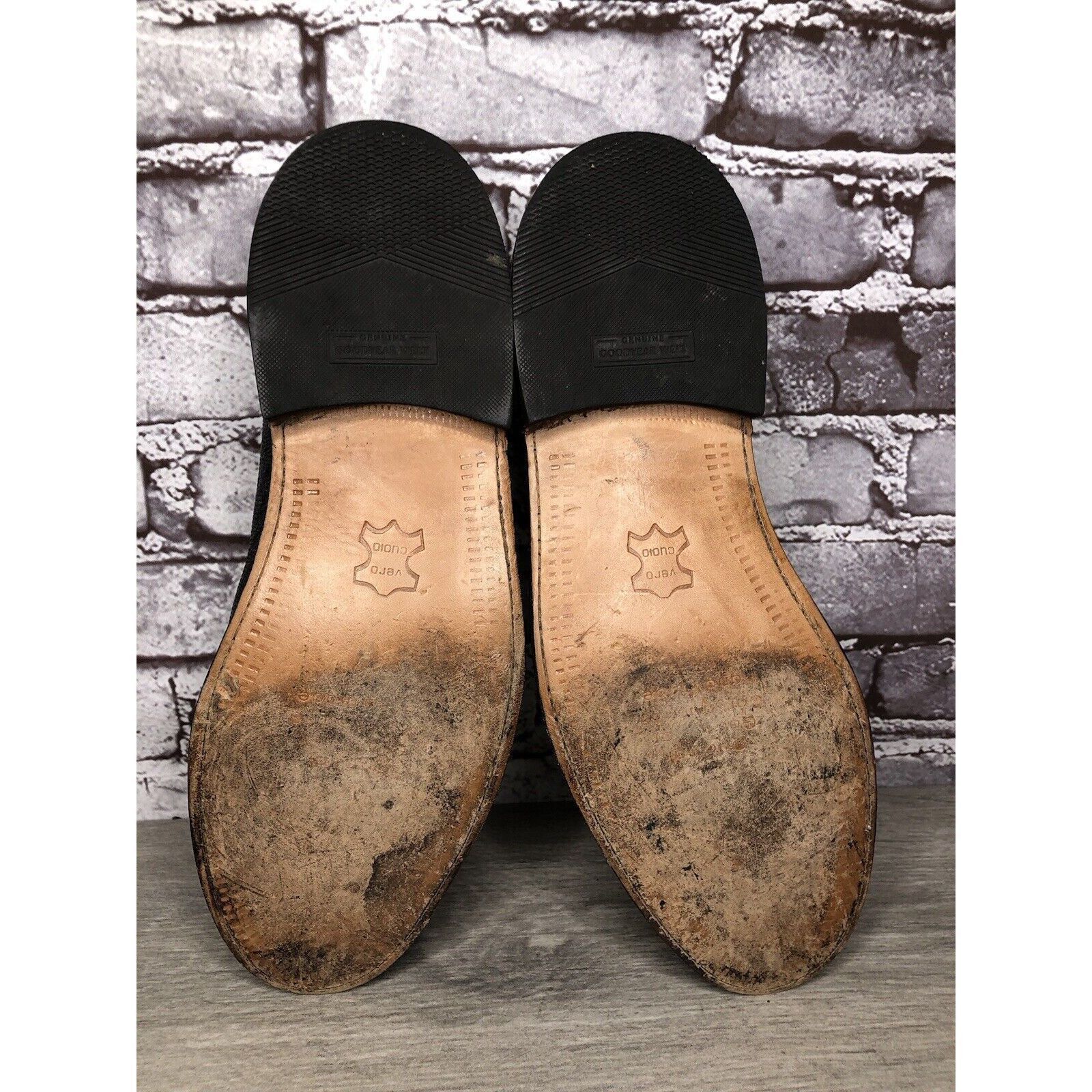 Other Monaco Goodyear Welt Black Leather Croc Oxfords Dress Shoes Size US 10.5 / EU 43-44 - 8 Thumbnail