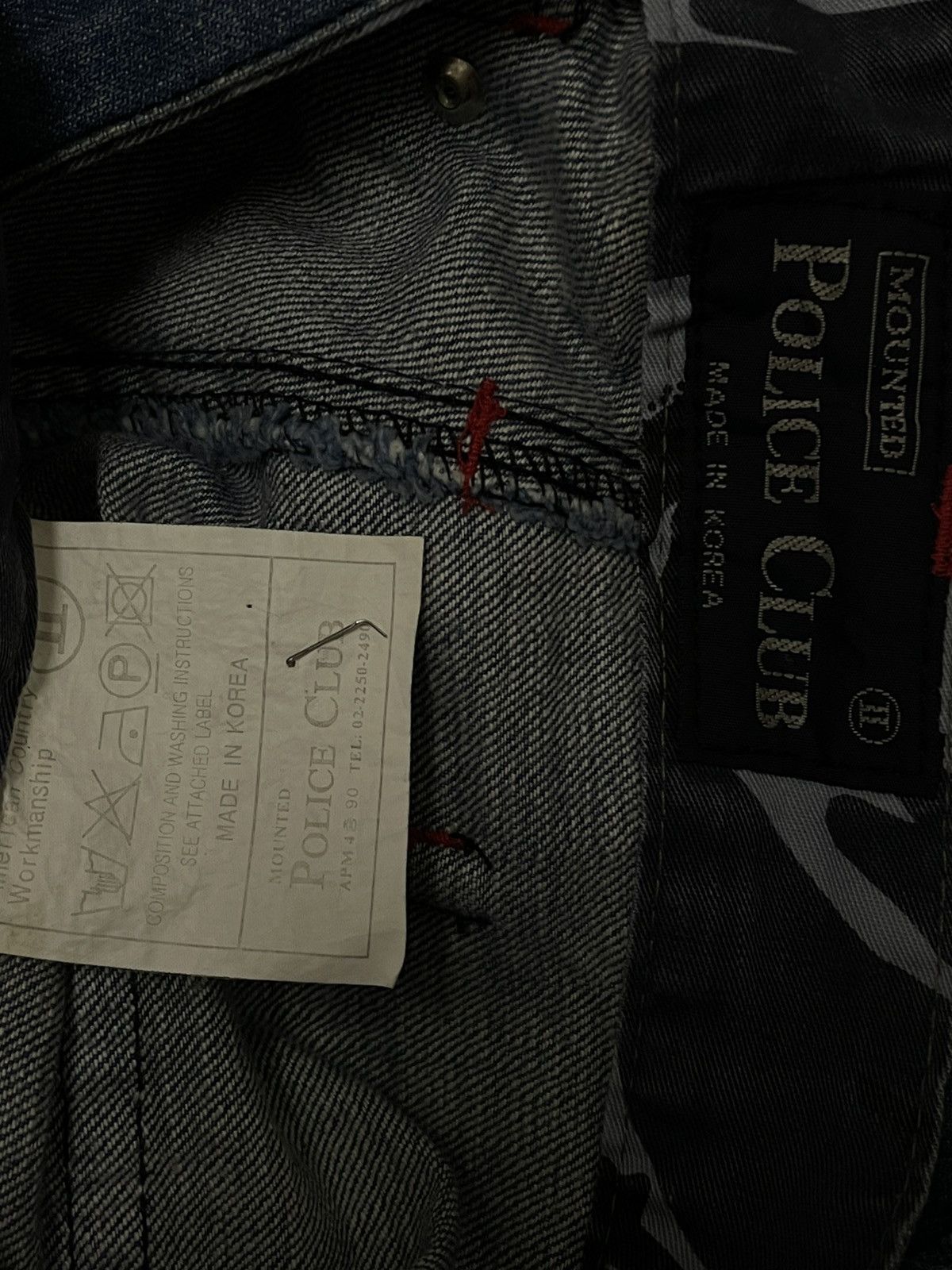 GOA MOUNTED POLICE 1990S JAPAN DESIGNER BAGGY MULTIPOCKET DENIM Size US 32 / EU 48 - 13 Thumbnail