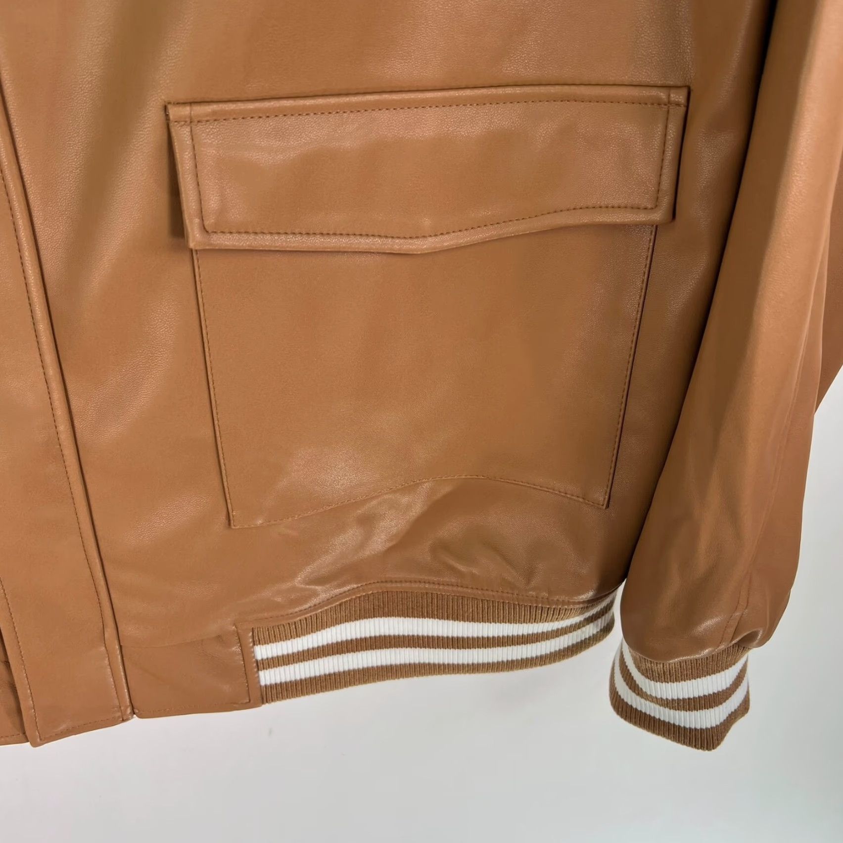 Vintage JF Ferrar Jason Bolden Button-Up Jacket Mens Size 2XLT Caramel Brown NWT Size US XXL / EU 58 / 5 - 4 Thumbnail
