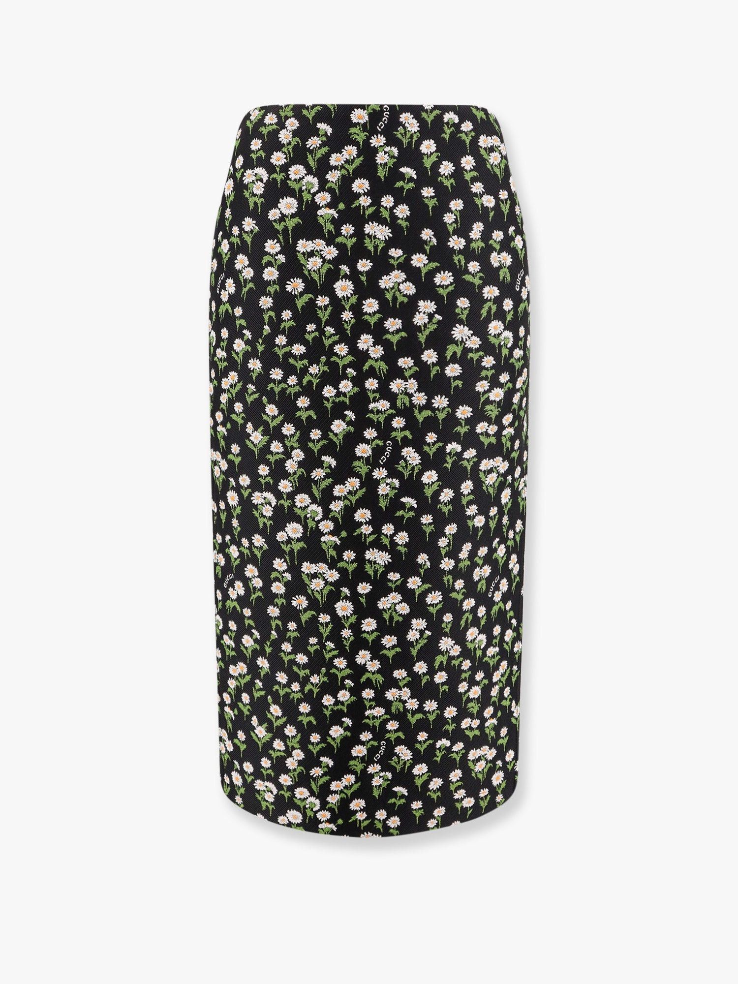 Gucci Gucci Mini Forest Green Skirt In Floral Jacquard | Grailed