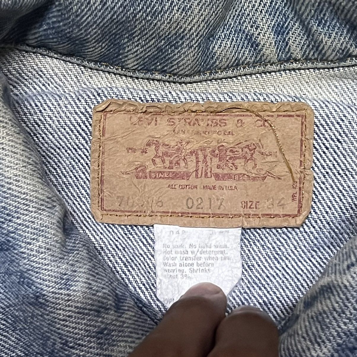 Levi's Vintage Levis Distressed Denim Jacket Size US S / EU 44-46 / 1 - 7 Thumbnail