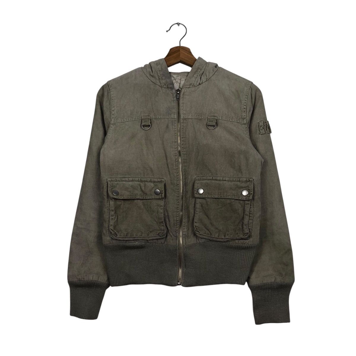 Japanese Brand 📌Vintage Cropped Biker Bomber Jacket Tactical Issey Miyake Size US M / EU 48-50 / 2 - 2 Thumbnail
